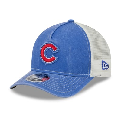  Chicago Cubs New Era Fan 9FORTY A-Frame Trucker Adjustable Hat - Royal