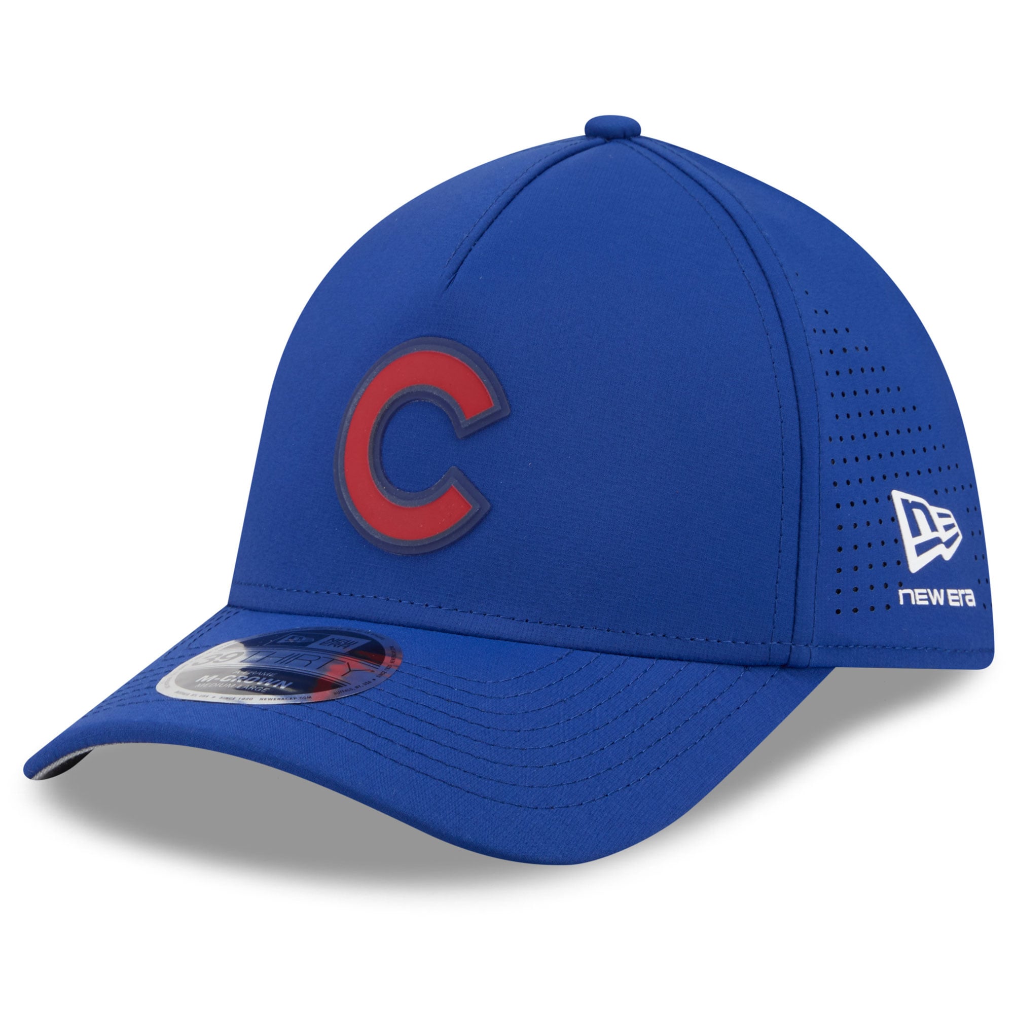 Casquette New Era Royal Chicago Cubs Tonal 39THIRTY A-Frame Flex pour homme