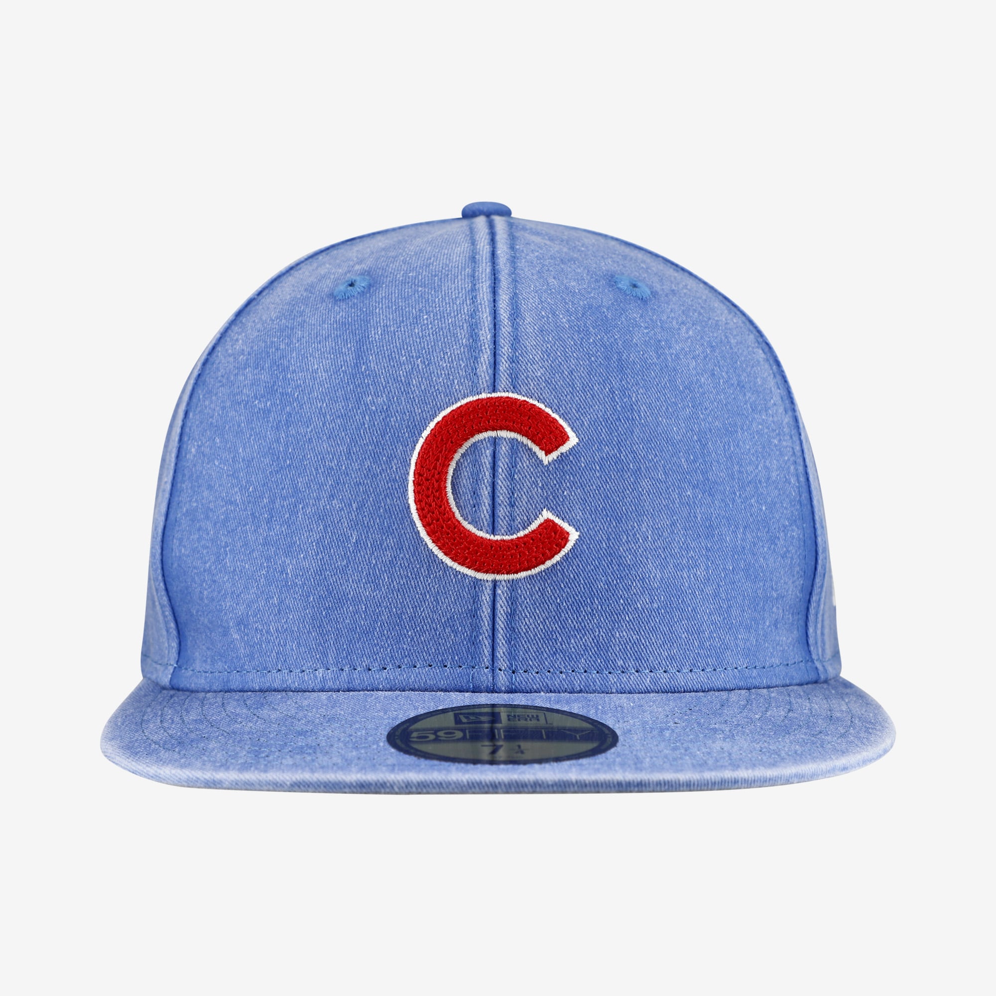 Casquette ajustée New Era Royal Chicago Cubs Washed 59FIFTY pour homme
