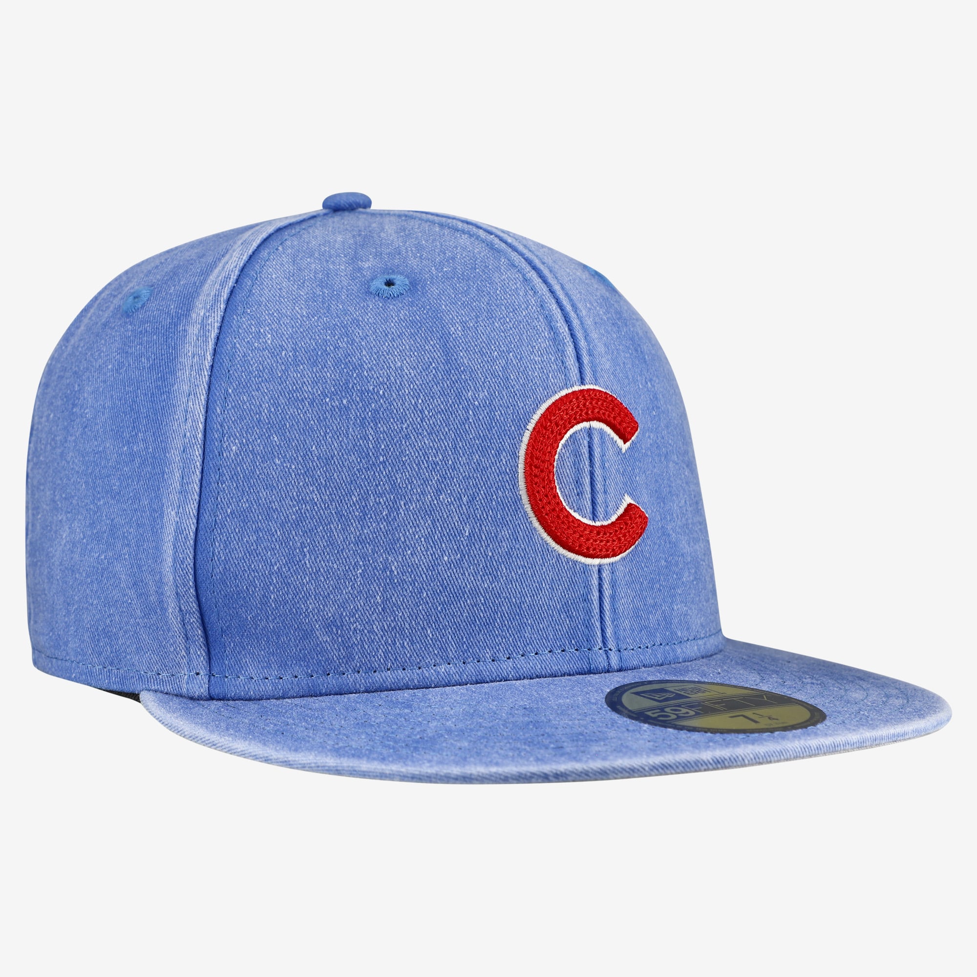 Casquette ajustée New Era Royal Chicago Cubs Washed 59FIFTY pour homme