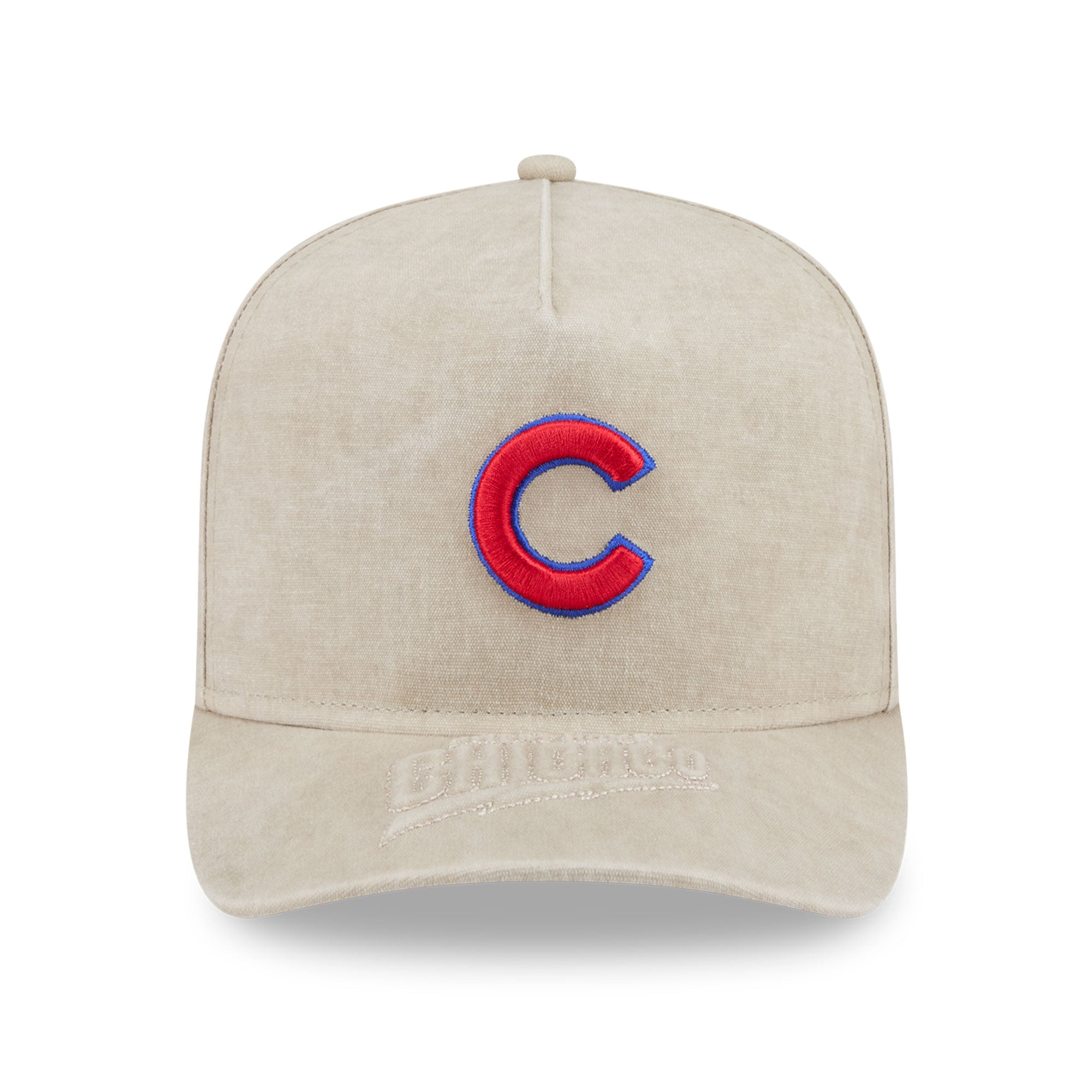 Men's New Era  Tan Chicago Cubs Neutral 9FIFTY A-Frame Snapback Hat