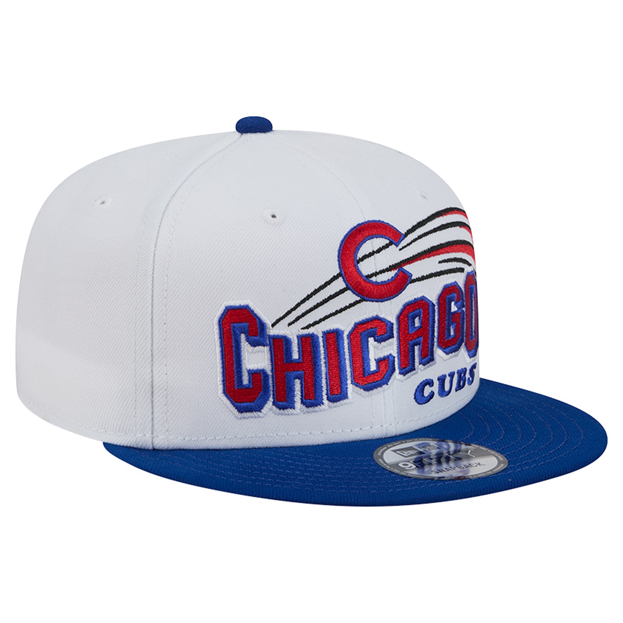 Casquette snapback New Era blanche Chicago Cubs Retro Sweep 9FIFTY pour homme