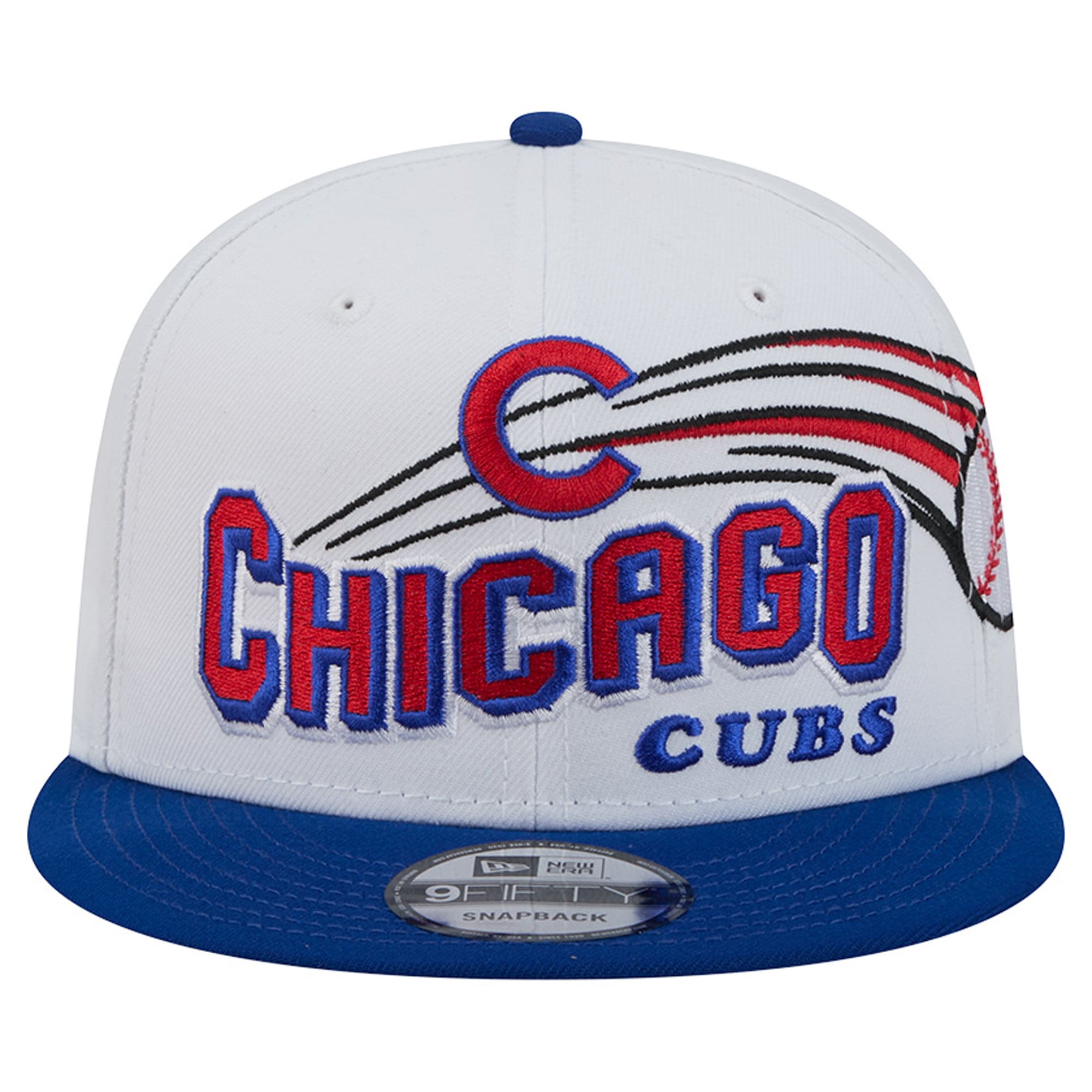 Casquette snapback New Era blanche Chicago Cubs Retro Sweep 9FIFTY pour homme