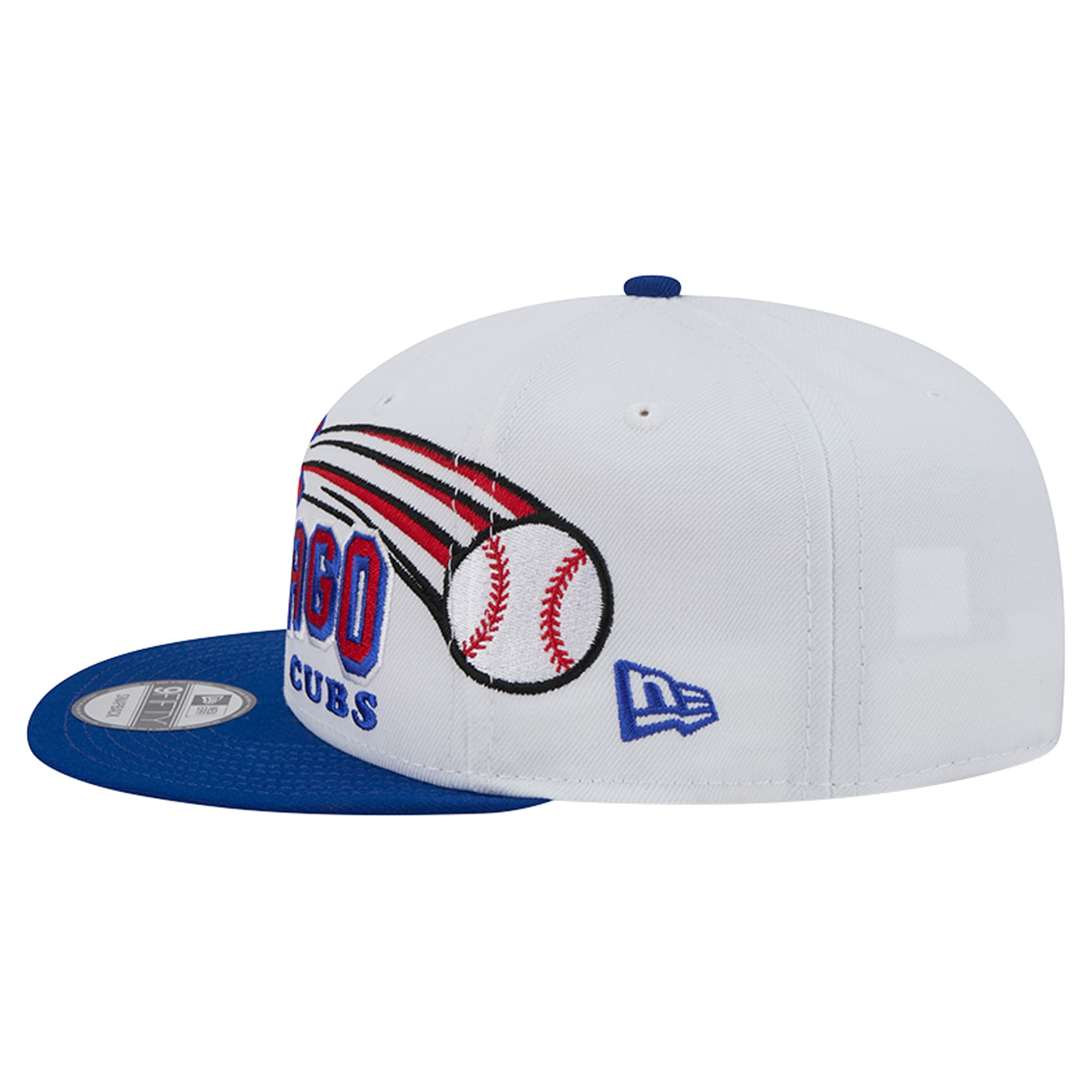 Casquette snapback New Era blanche Chicago Cubs Retro Sweep 9FIFTY pour homme