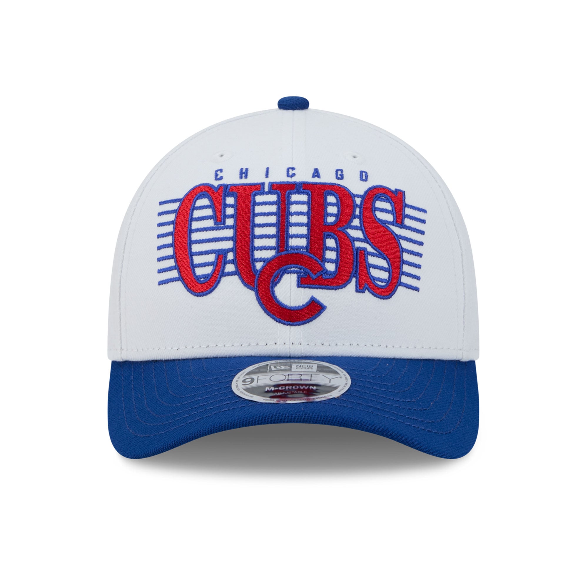 Casquette ajustable New Era blanche/bleu roi Chicago Cubs Loyal 9FORTY M-Crown pour homme