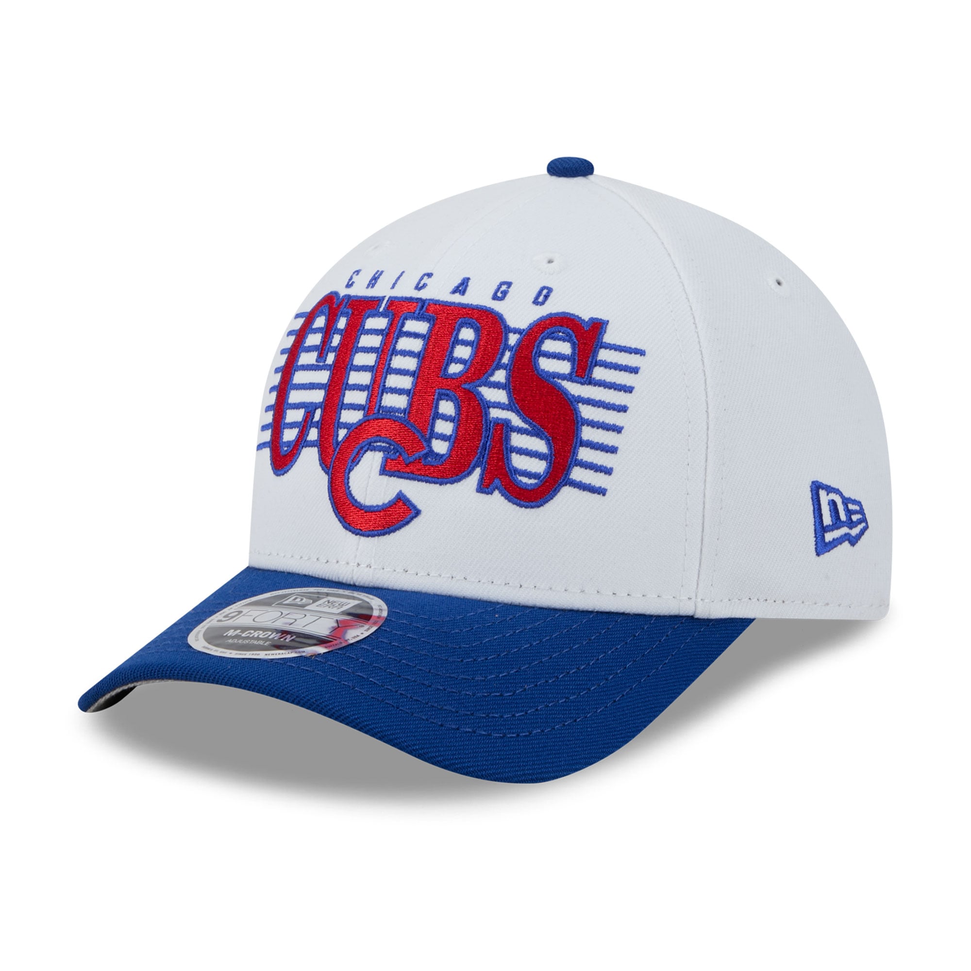 Casquette ajustable New Era blanche/bleu roi Chicago Cubs Loyal 9FORTY M-Crown pour homme