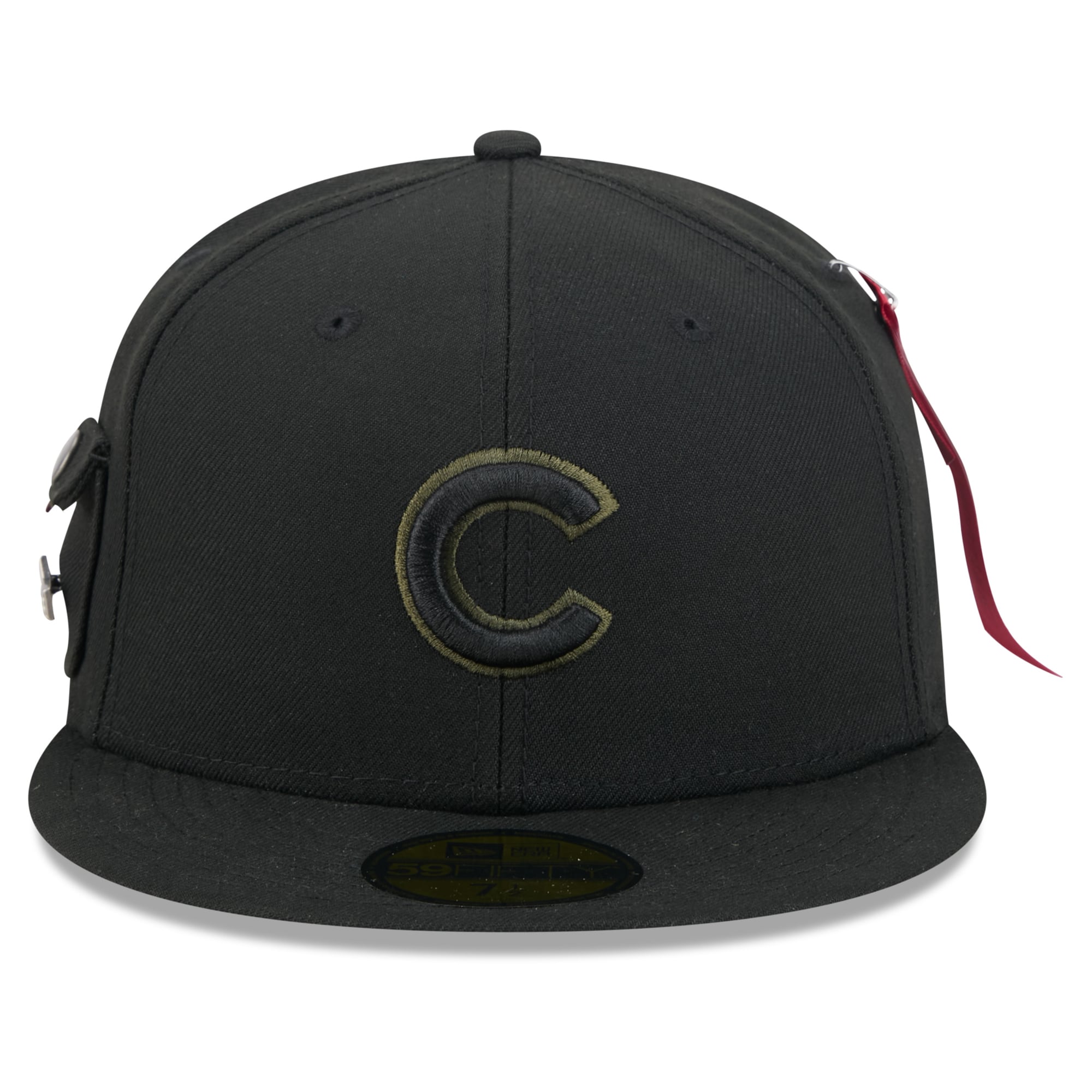 Casquette ajustée New Era x Alpha Industries Chicago Cubs 59FIFTY noire pour homme