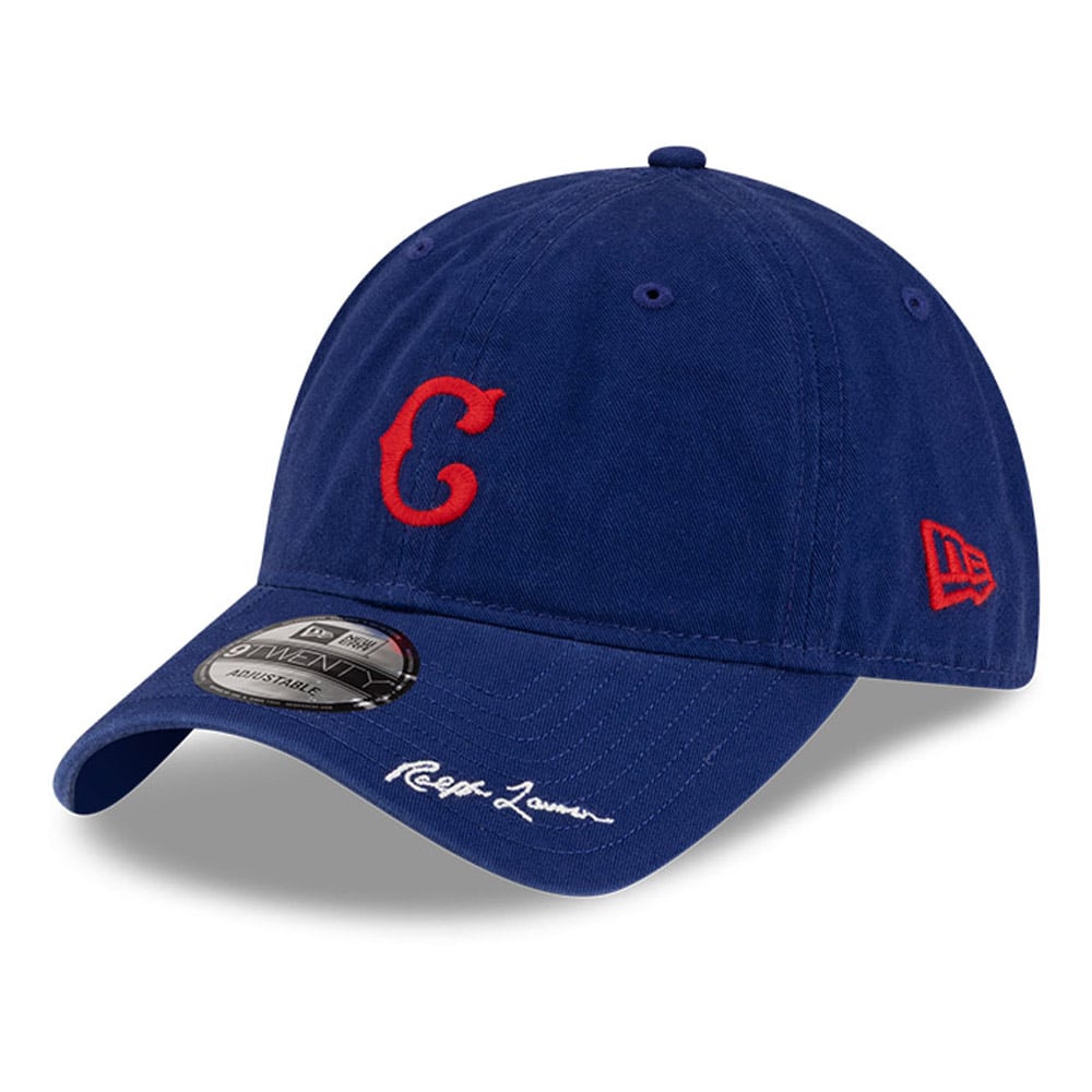 Casquette ajustable New Era x Ralph Lauren Royal Chicago Cubs 9TWENTY pour homme