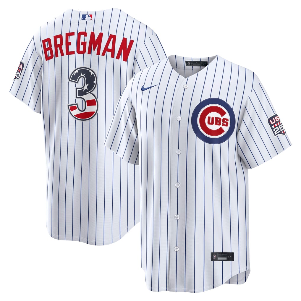 メンズ ナイキ アレックス・ブレグマン ホワイト シカゴ・カブス USA