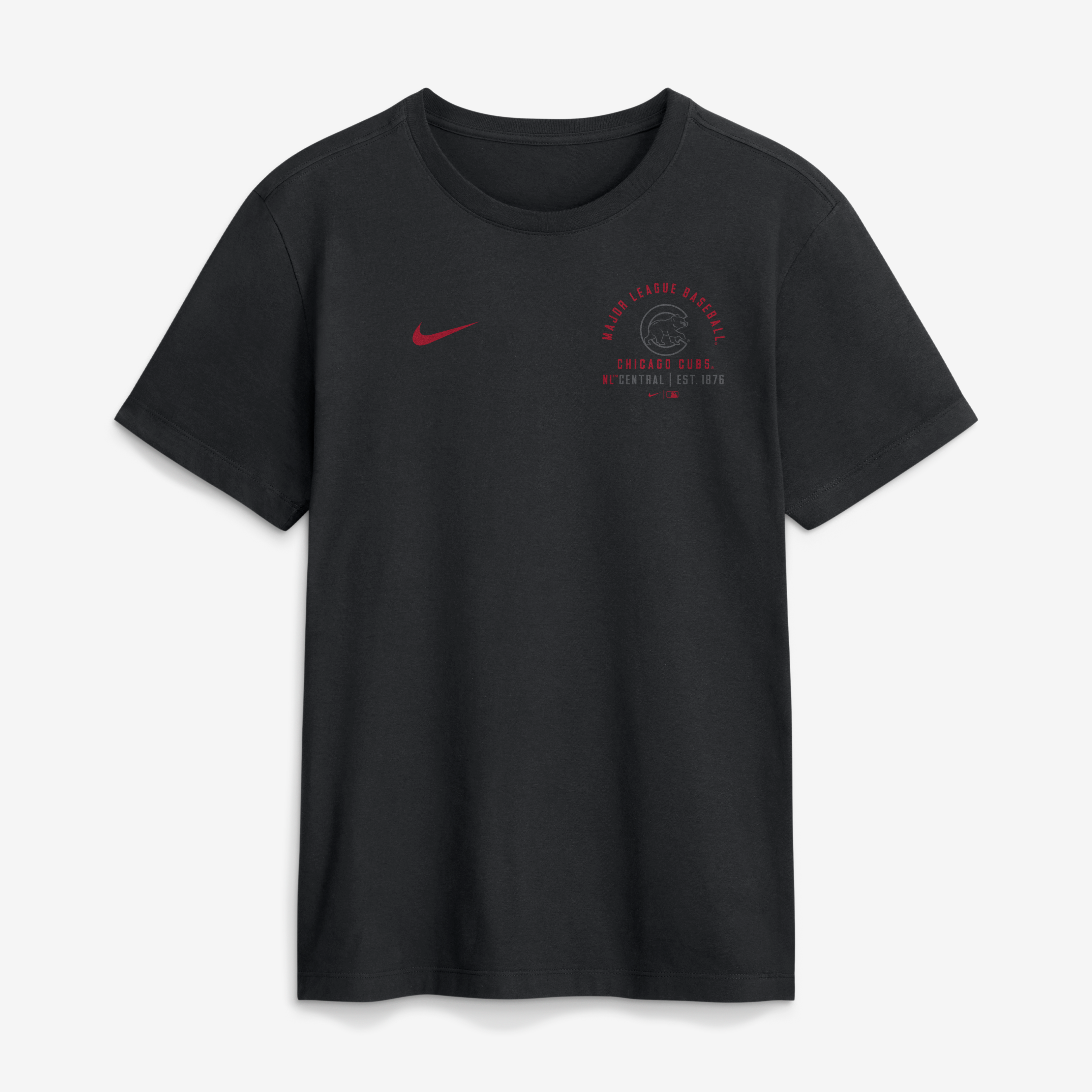 Men's Nike Black Chicago Cubs Split Logo T-Shirt