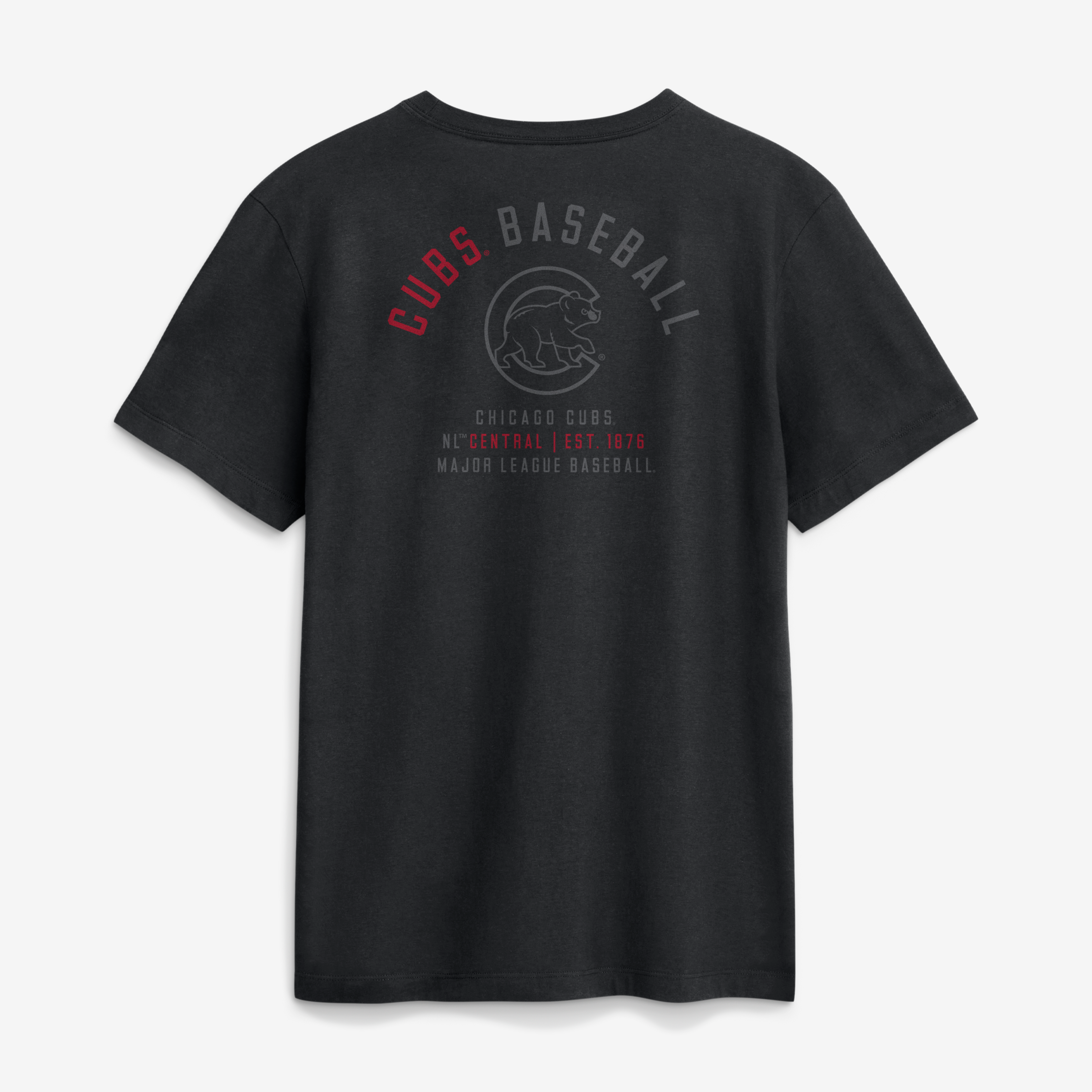Men's Nike Black Chicago Cubs Split Logo T-Shirt