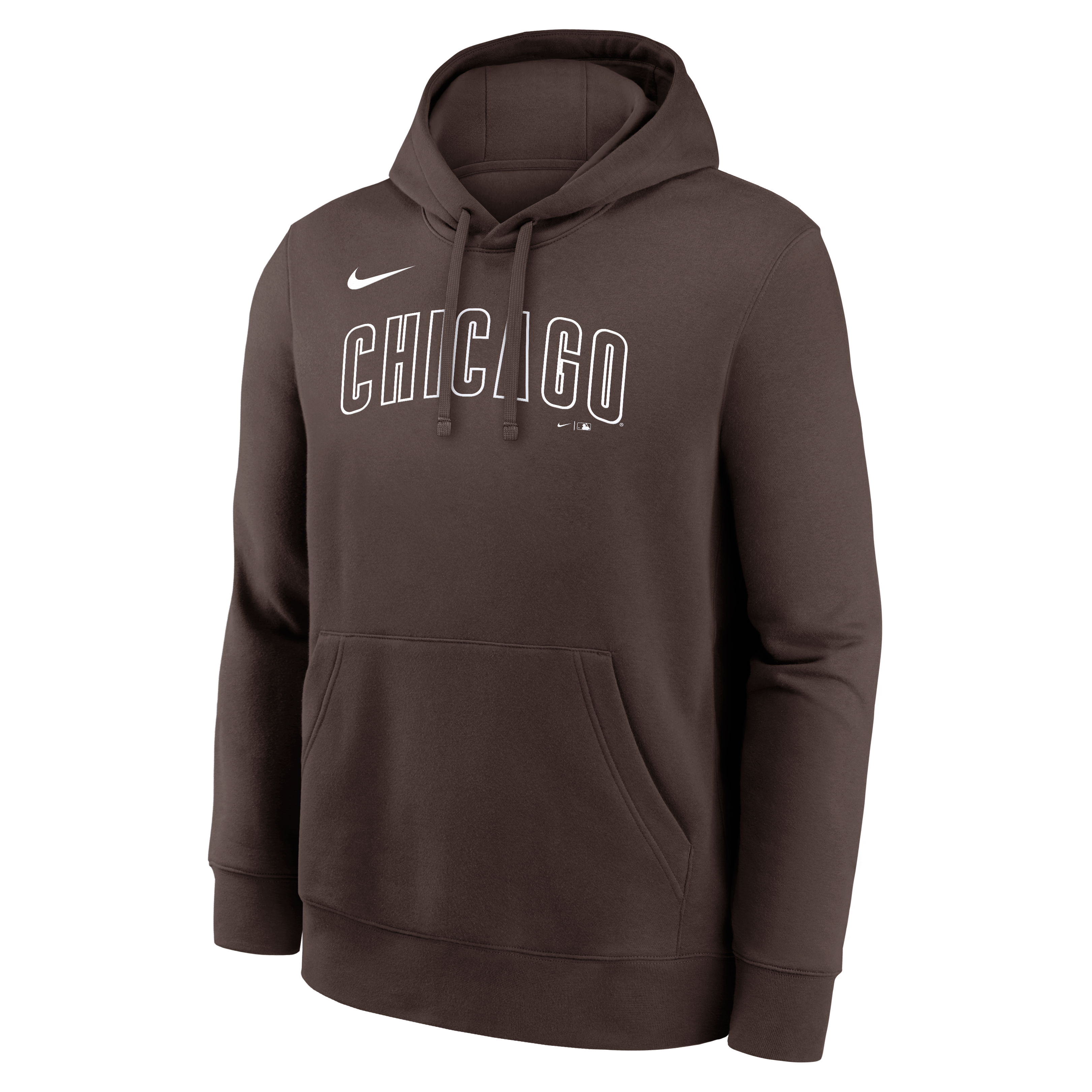 Sweat à capuche en polaire Nike marron Chicago Cubs Core Cinder Club pour homme
