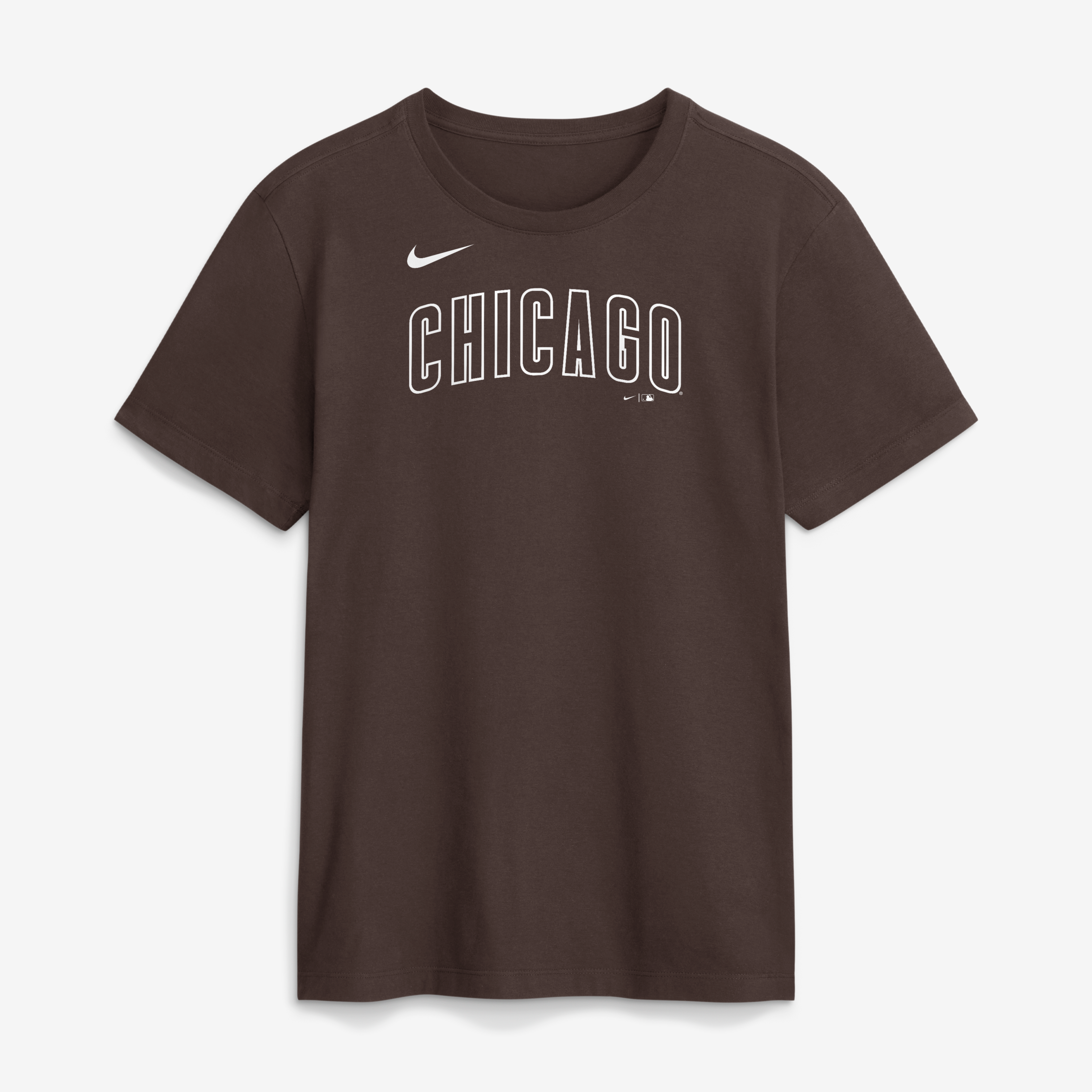 T-shirt Nike marron Chicago Cubs Core Cinder pour homme