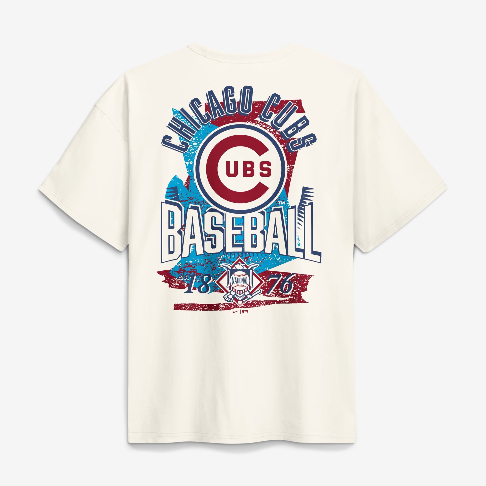 Men's Nike Cream Chicago Cubs Max90 Arch Heavyweight T-Shirt