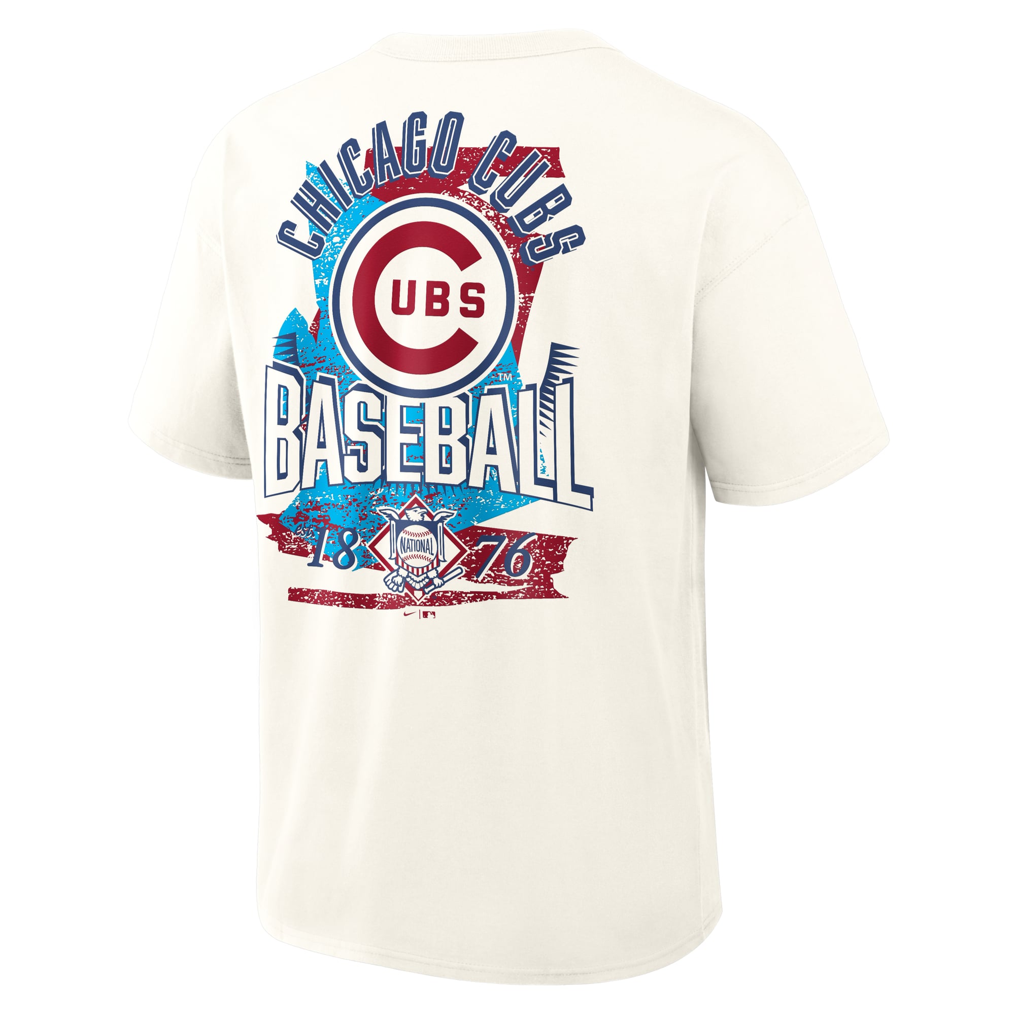 Men's Nike Cream Chicago Cubs Max90 Arch Heavyweight T-Shirt