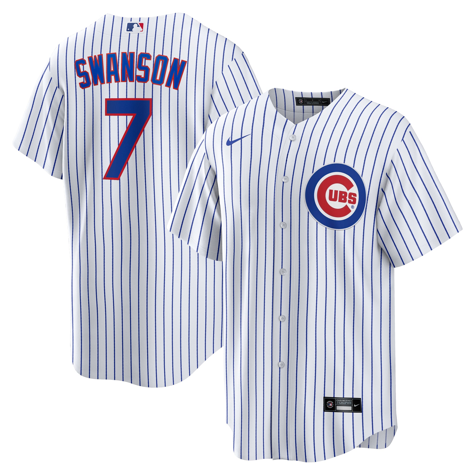 Maillot réplique Nike Dansby Swanson blanc des Cubs de Chicago pour homme
