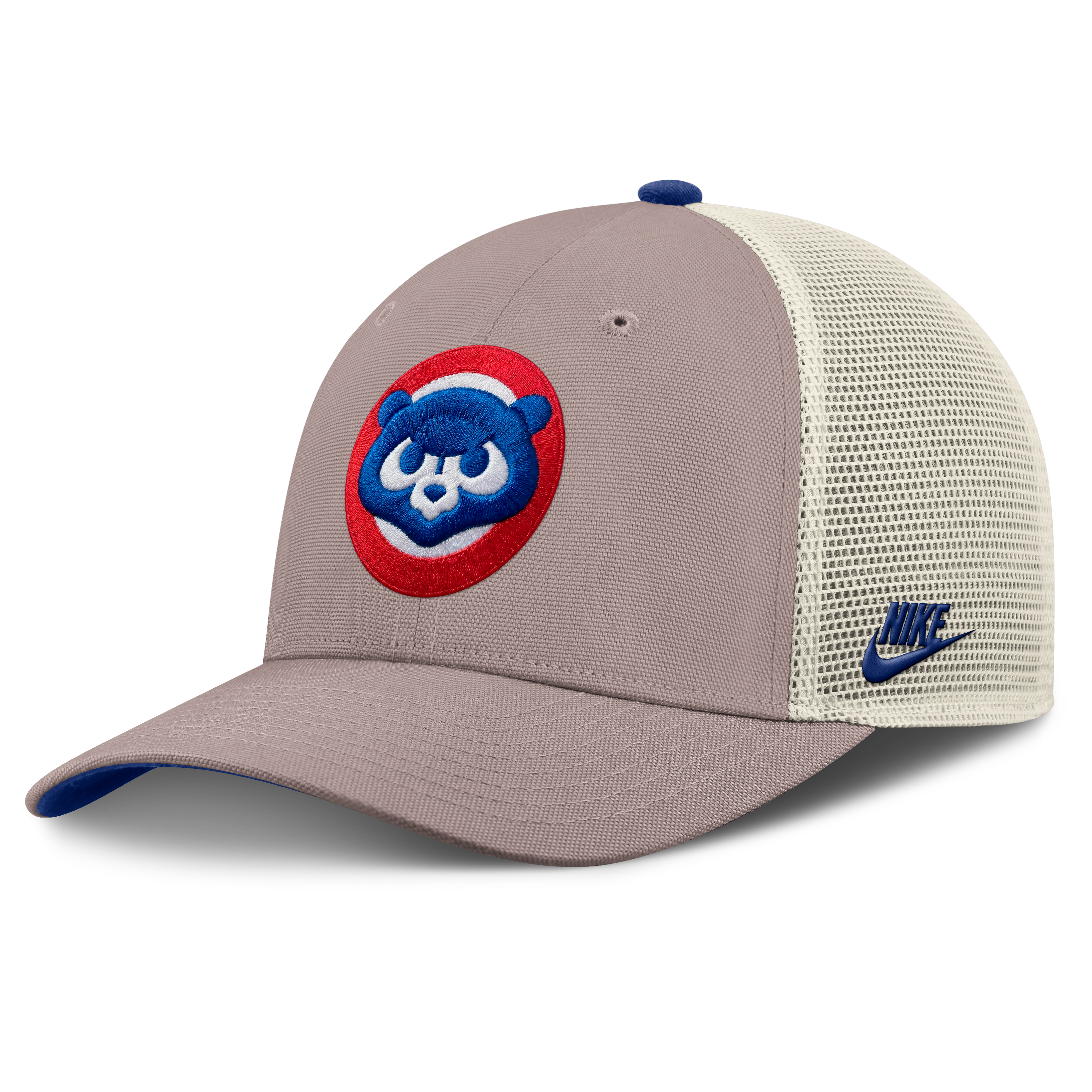 Casquette trucker ajustable Nike kaki Chicago Cubs Cooperstown Rise pour homme