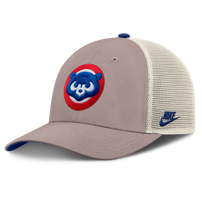 Chicago Cubs Nike Rise Adjustable Trucker Hat - Khaki