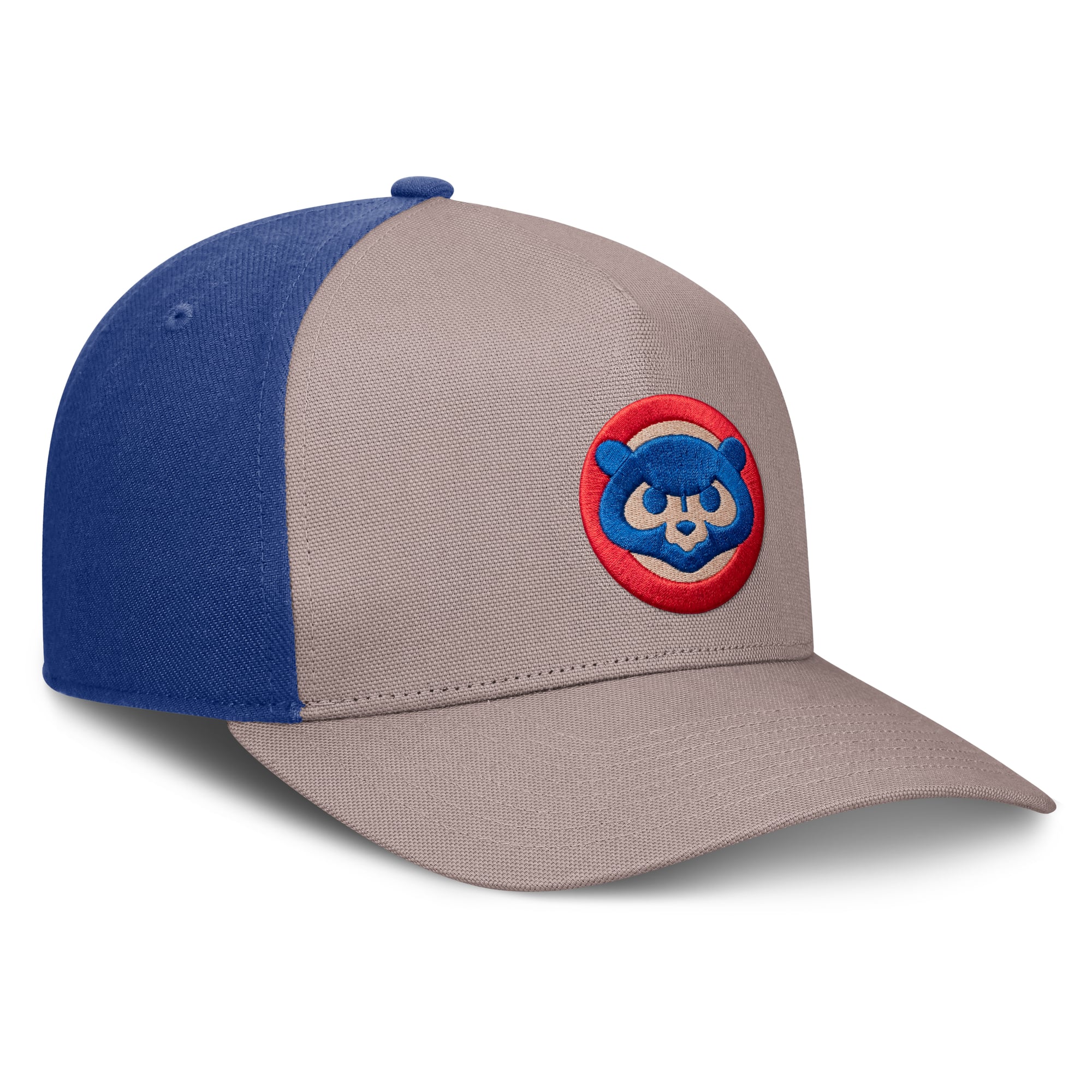 Casquette ajustable Nike pour homme, marron clair/bleu roi, Chicago Cubs Cooperstown Rise, modèle A-Frame