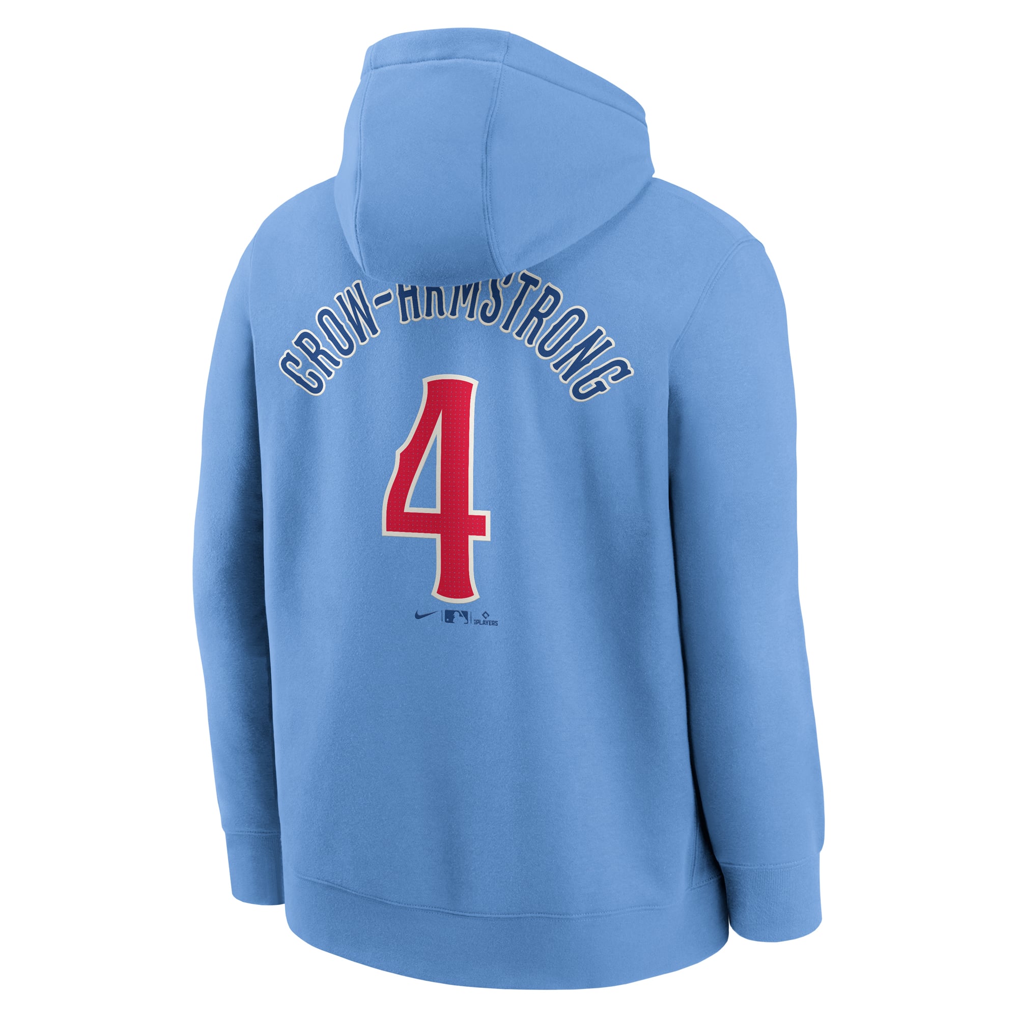 Men's Nike Pete Crow-Armstrong Royal Chicago Cubs Player Name & Number Club Pullover Hoodie