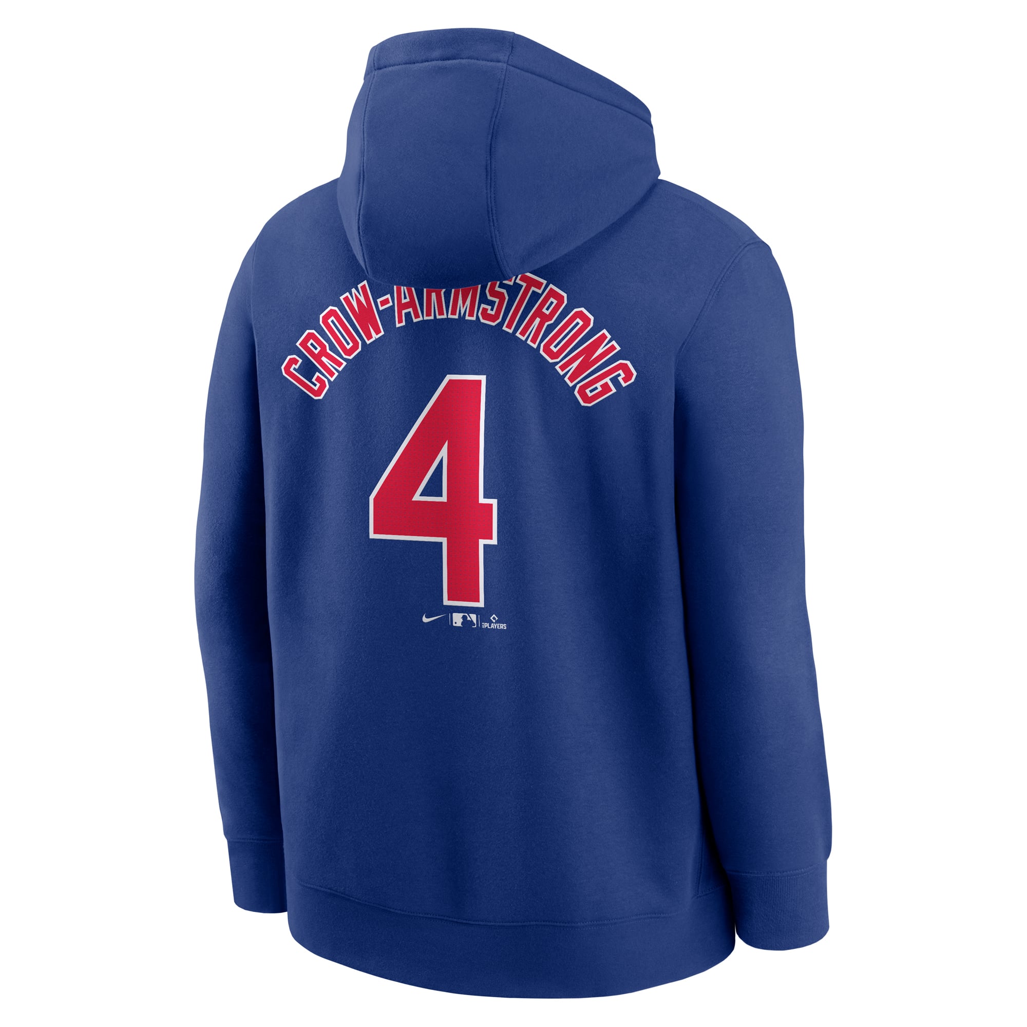 Men's Nike Pete Crow-Armstrong Royal Chicago Cubs Player Name & Number Club Pullover Hoodie