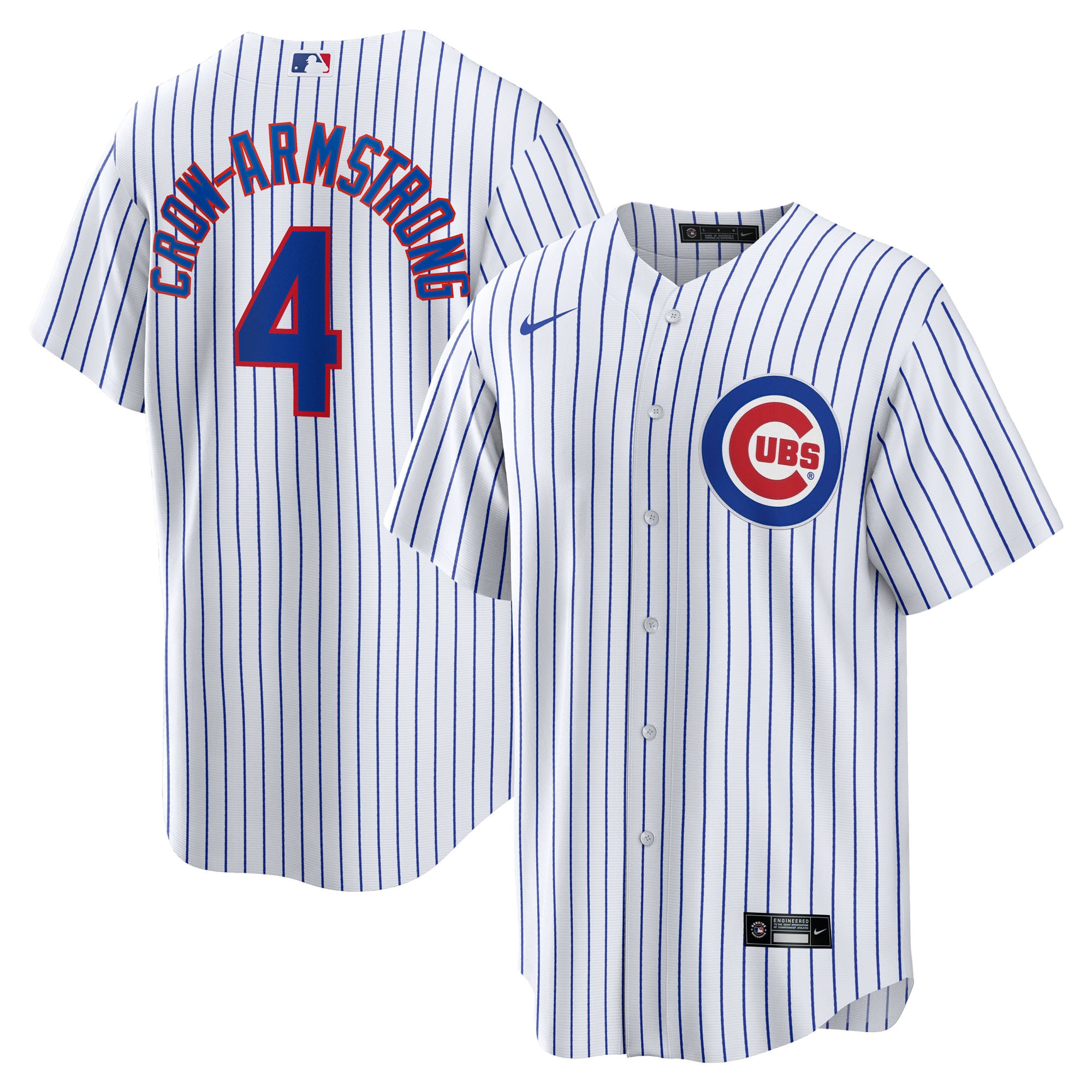 Maillot réplique domicile Nike Pete Crow-Armstrong blanc des Cubs de Chicago pour homme