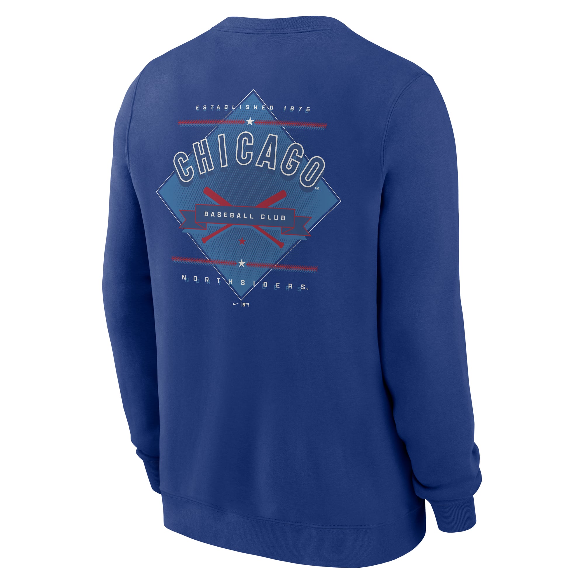 Men's Nike Royal Chicago Cubs Cooperstown Diamond Sweatshirt