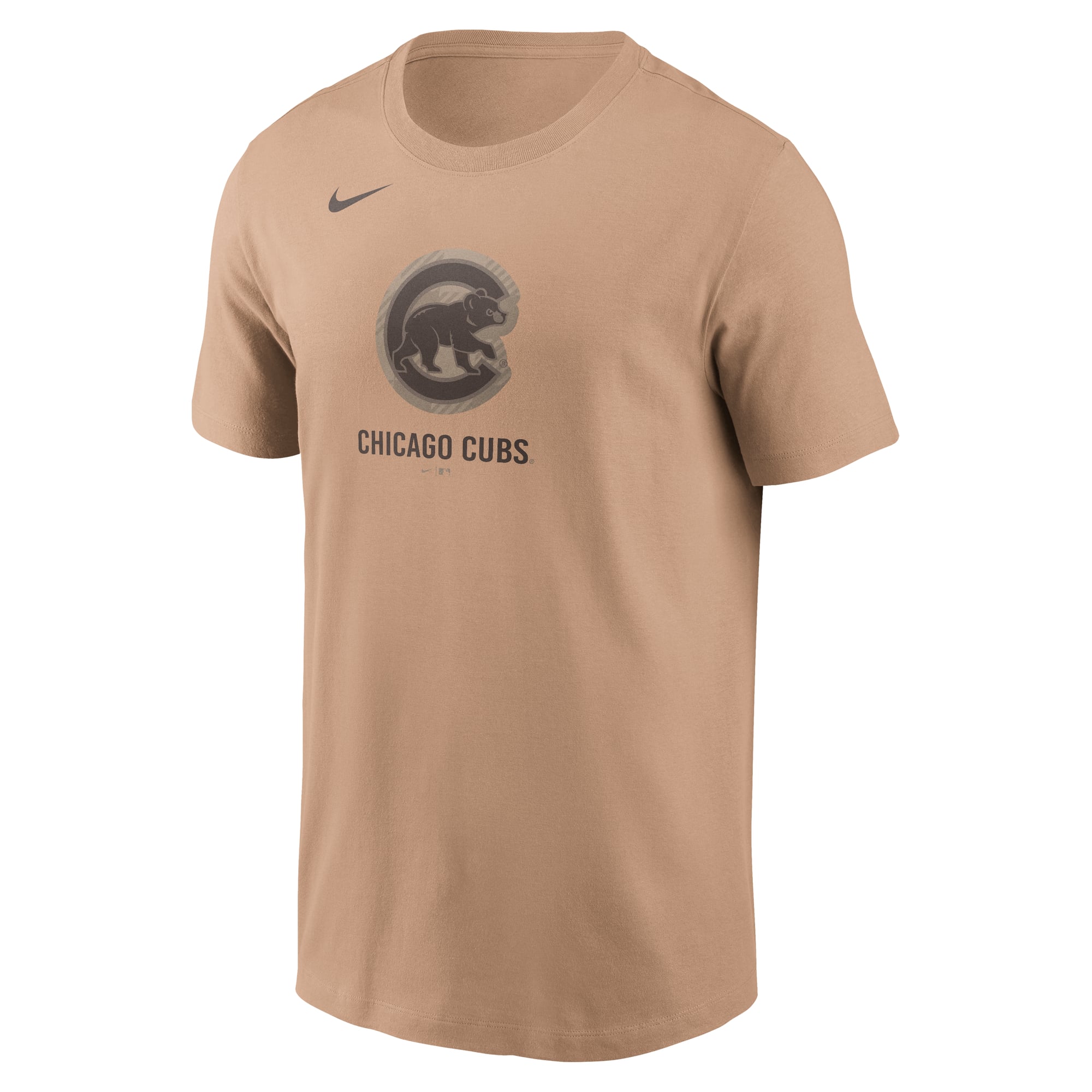 T-shirt en coton Nike beige Chicago Cubs pour homme