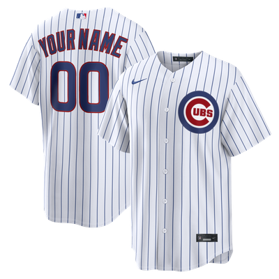 Chicago Cubs Nike Home Stadium Custom Jersey - White
