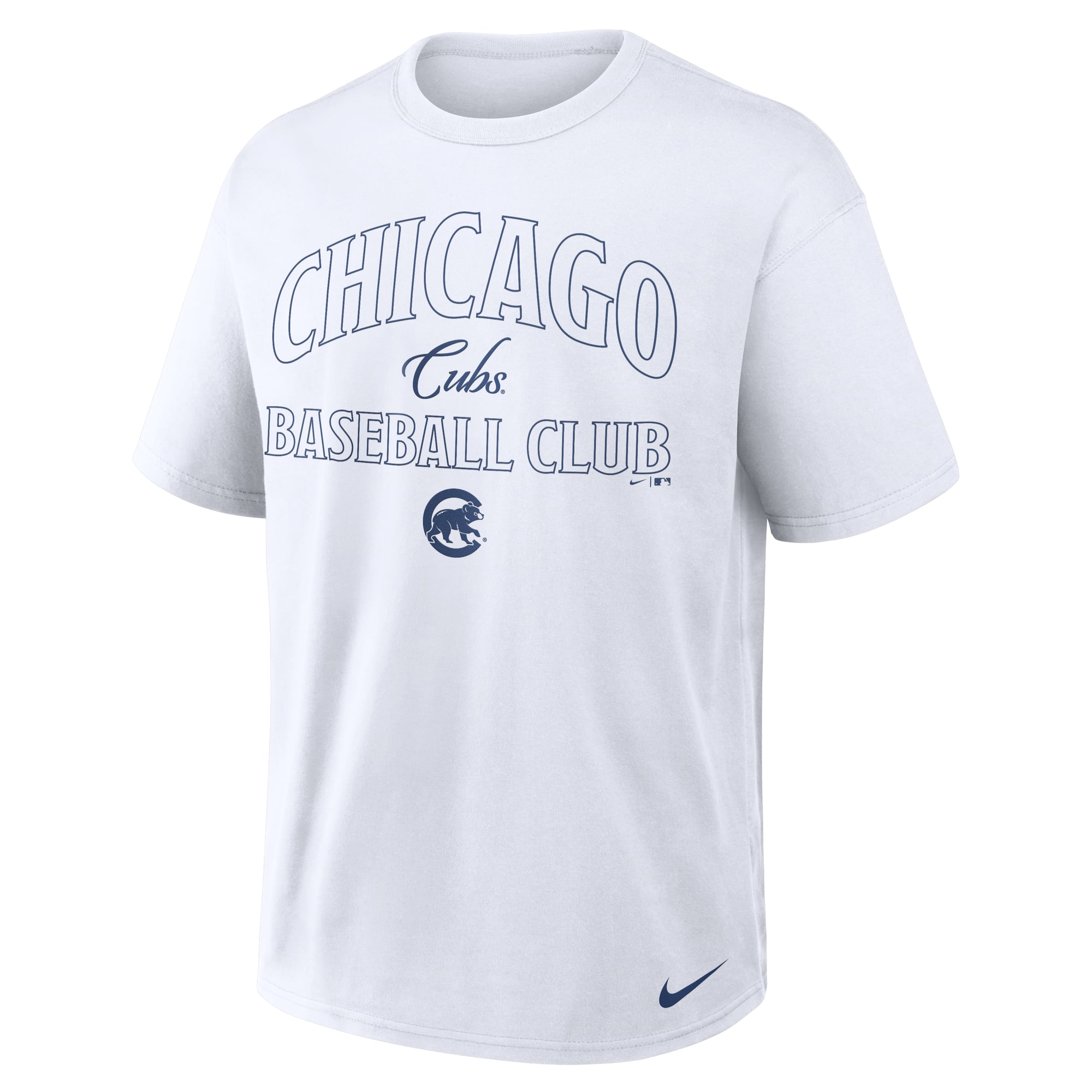 Men's Nike White Chicago Cubs Max90 Heavyweight T-Shirt