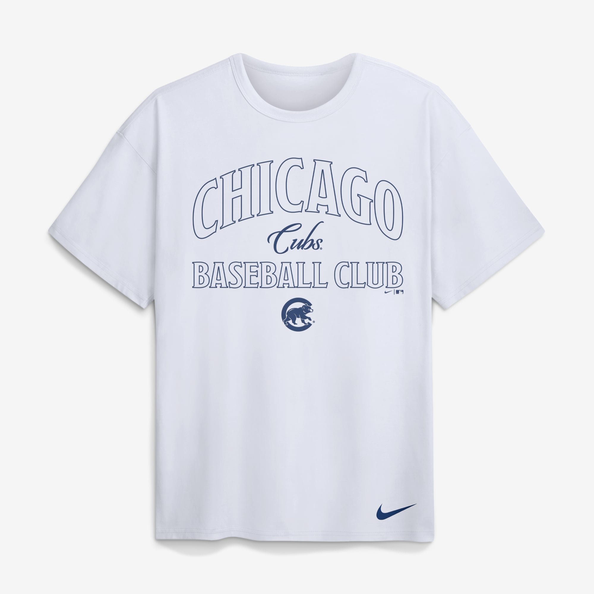 Men's Nike White Chicago Cubs Max90 Heavyweight T-Shirt