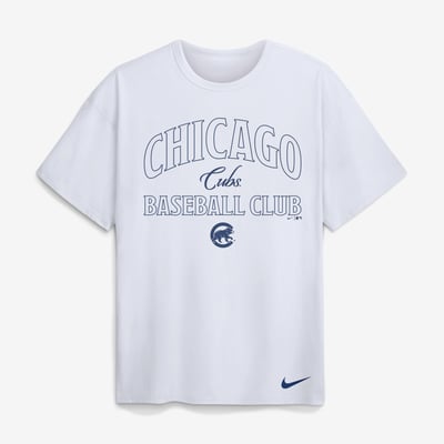 Chicago Cubs Nike Max90 Heavyweight T-Shirt - White