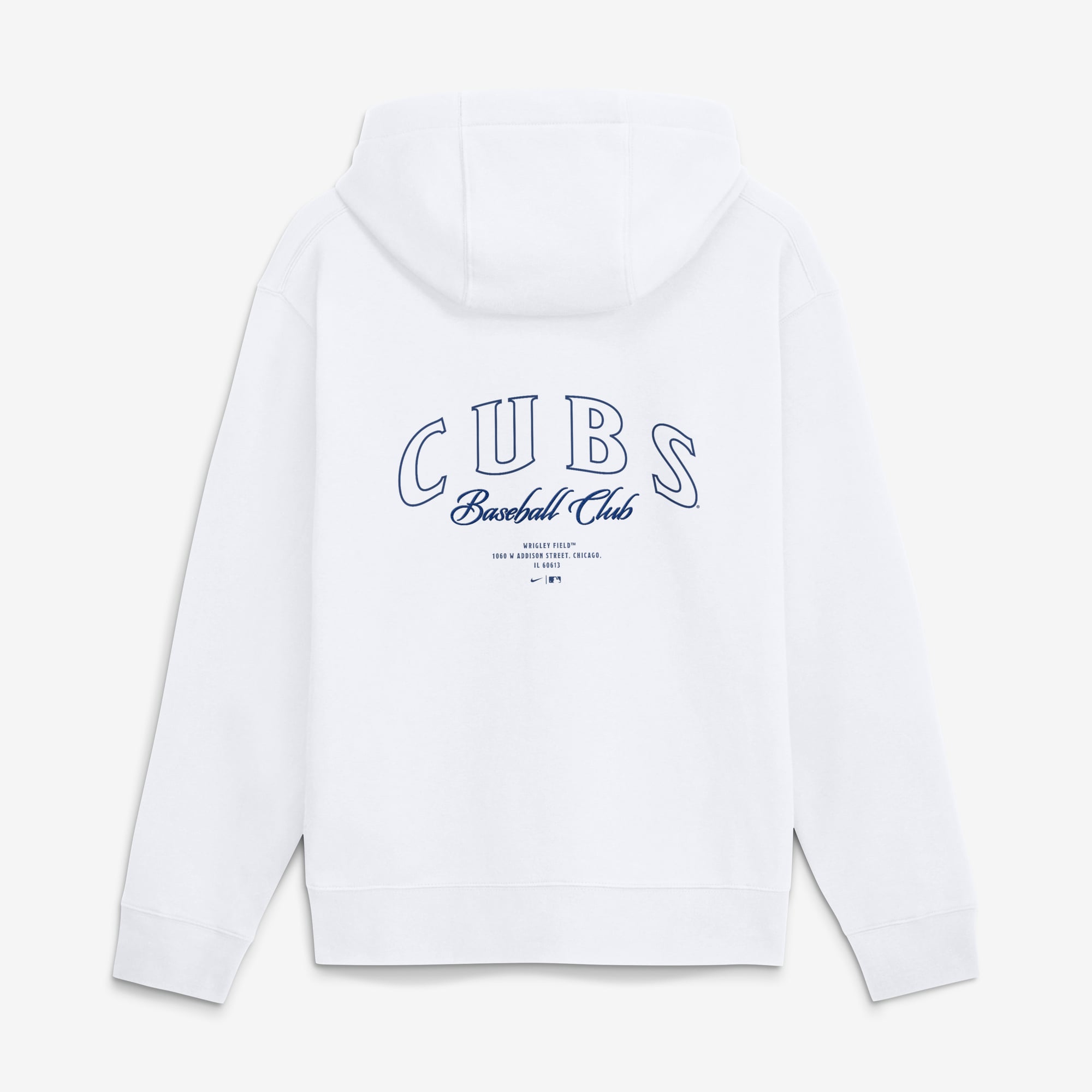 Men's Nike White Chicago Cubs Minimal Club Fleece Hoodie
