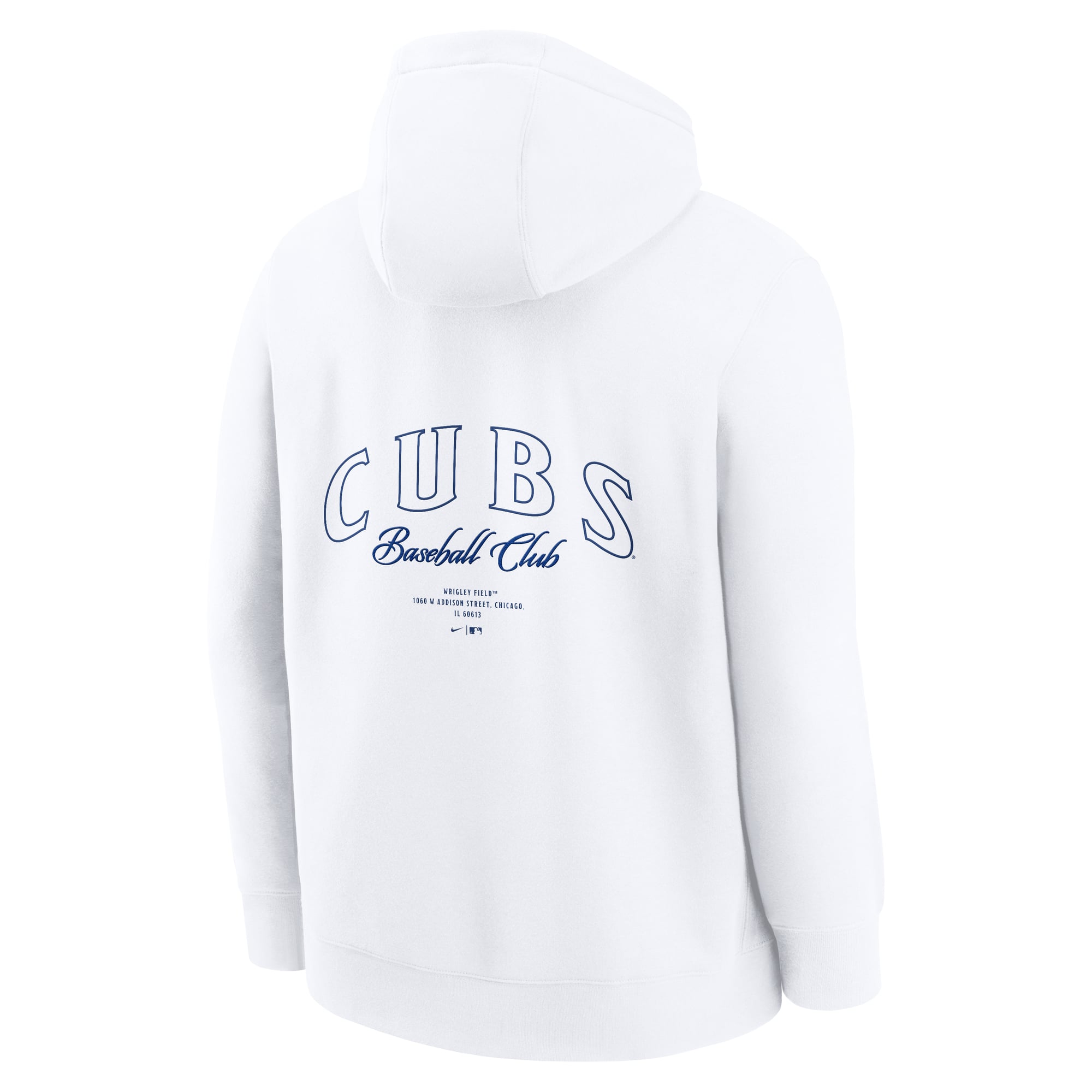 Men's Nike White Chicago Cubs Minimal Club Fleece Hoodie