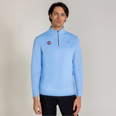  Chicago Cubs Redvanly Fleet Quarter-Zip Pullover - Light Blue