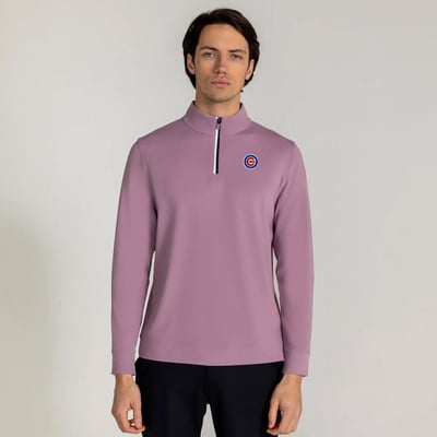  Chicago Cubs Redvanly Fleet Quarter-Zip Pullover - Purple