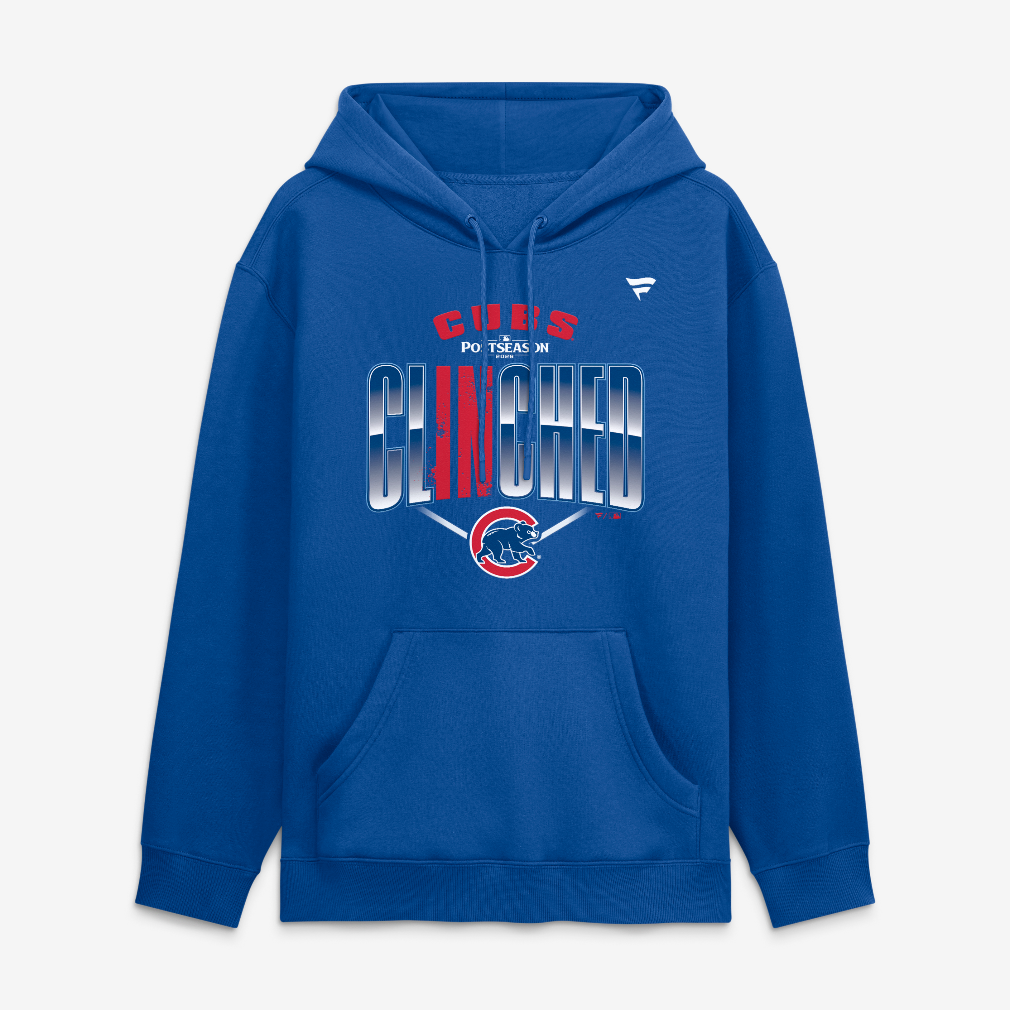 Sweat à capuche pour homme, bleu royal, Chicago Cubs, édition spéciale séries éliminatoires MLB 2026