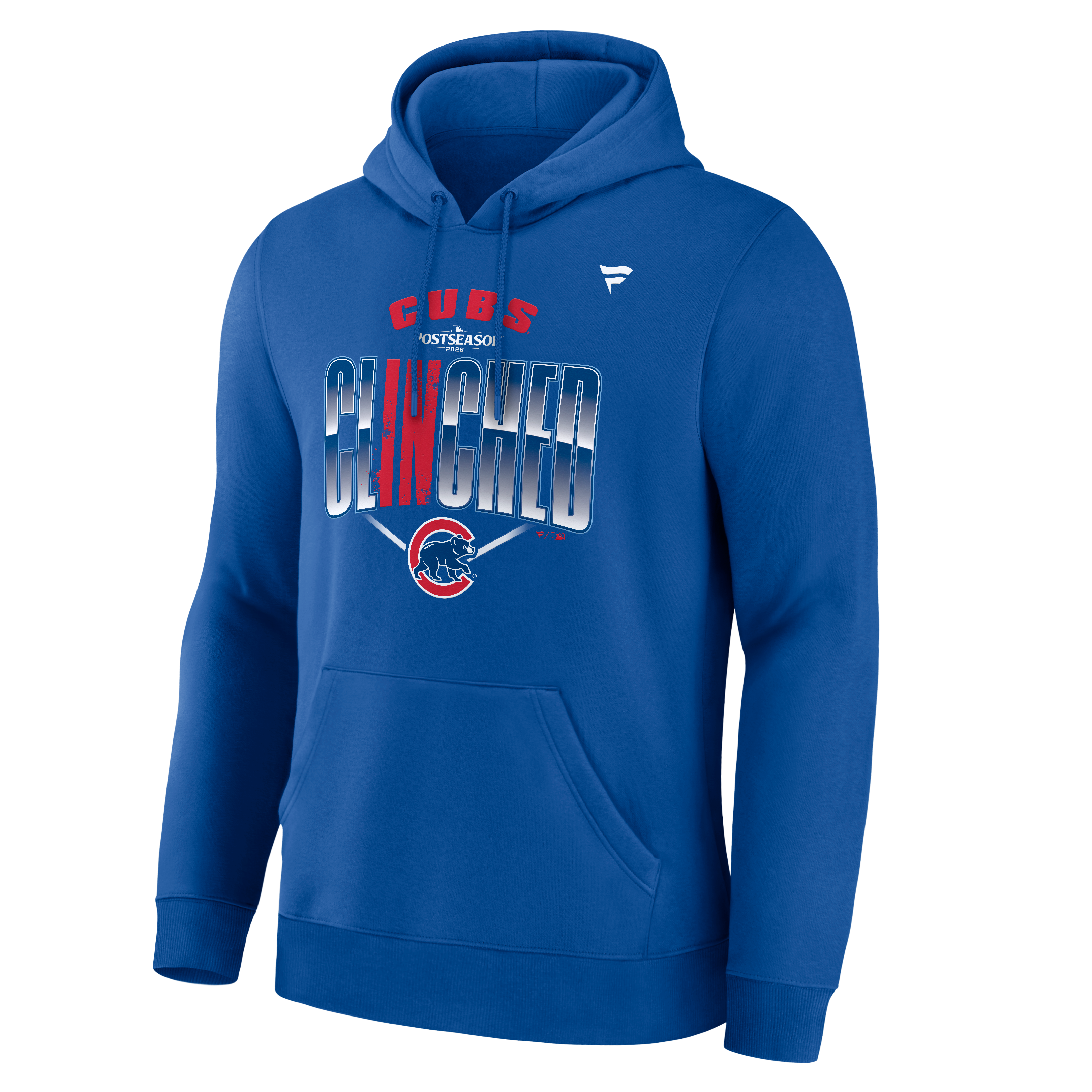 Sweat à capuche pour homme, bleu royal, Chicago Cubs, édition spéciale séries éliminatoires MLB 2026
