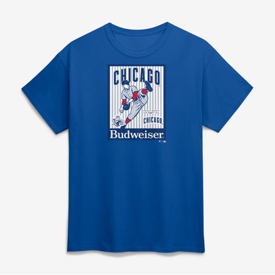 Chicago Cubs Budweiser T-Shirt - Royal