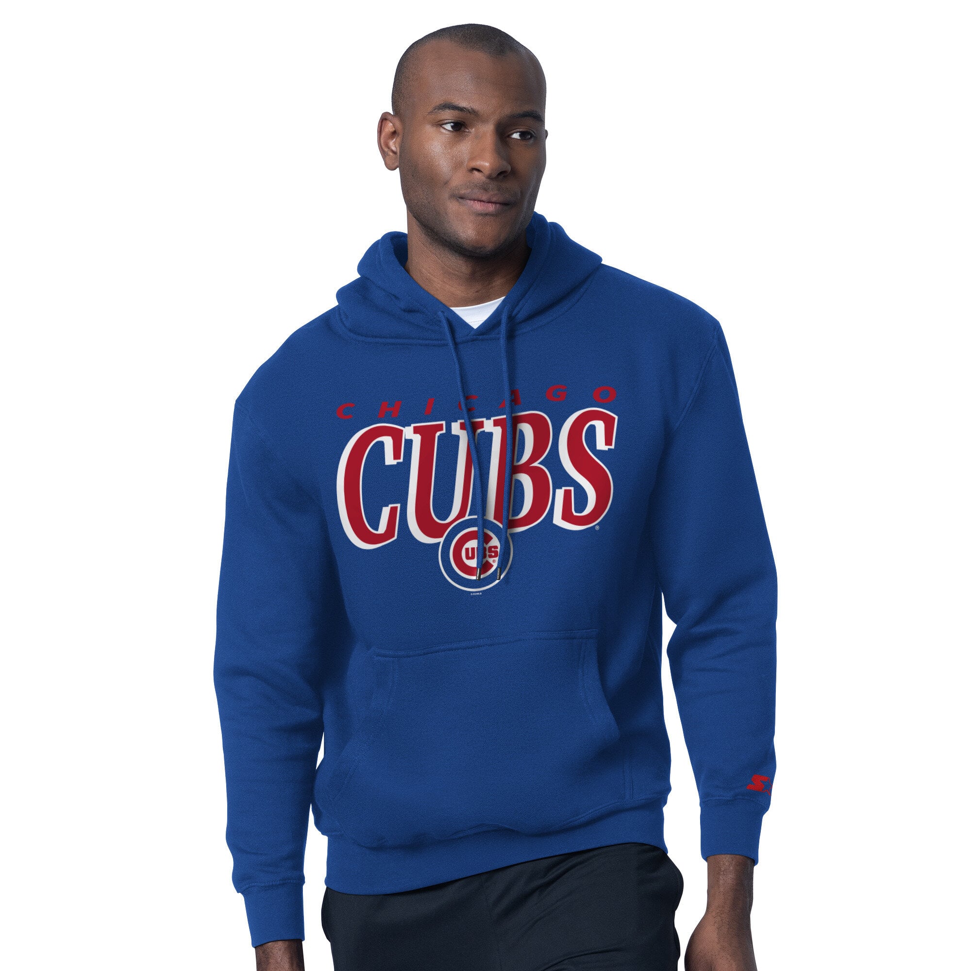 Men's Starter Royal Chicago Cubs Logo Hoodie & T-Shirt Combo Pack
