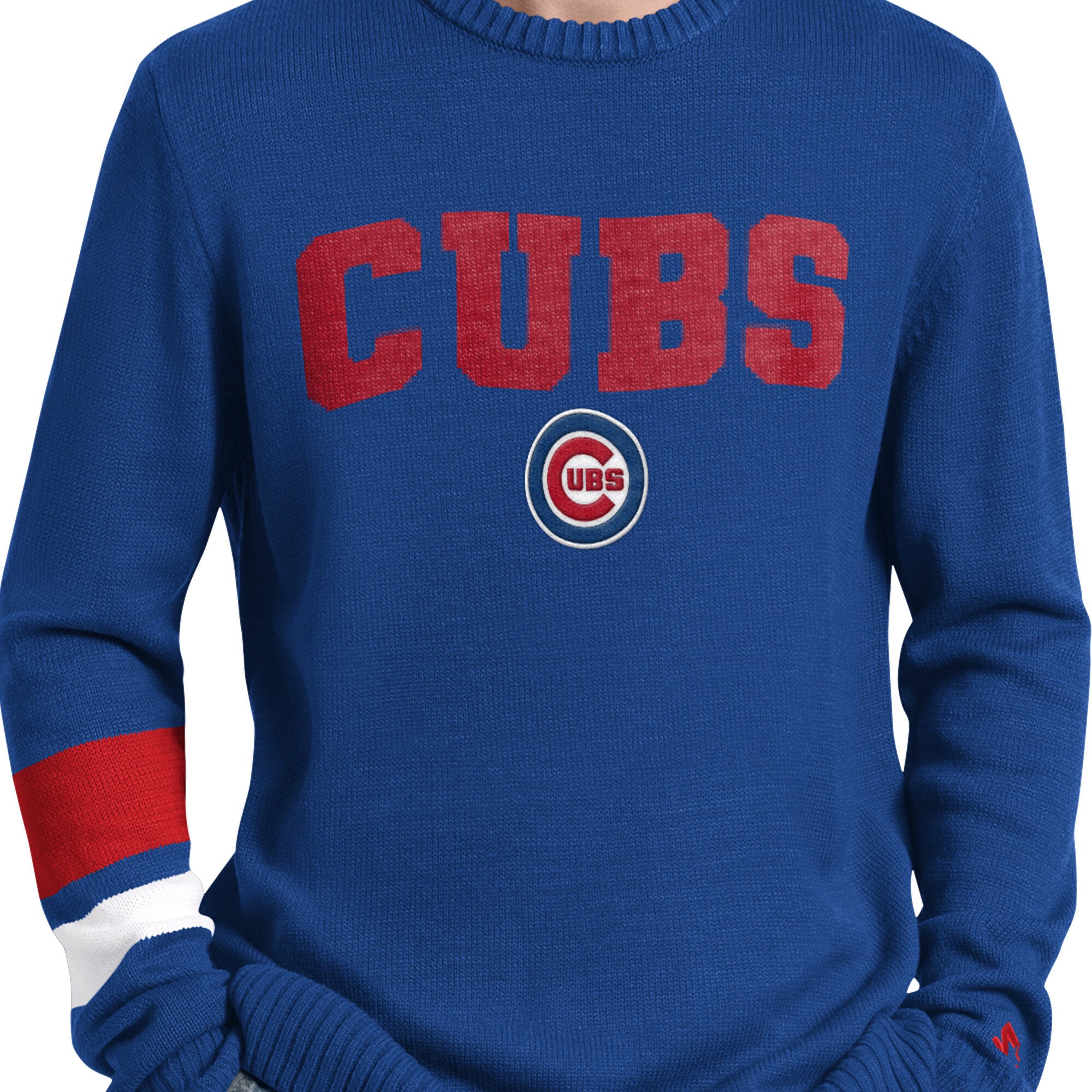 Pull rétro des Cubs de Chicago, modèle Starter Royal, pour homme