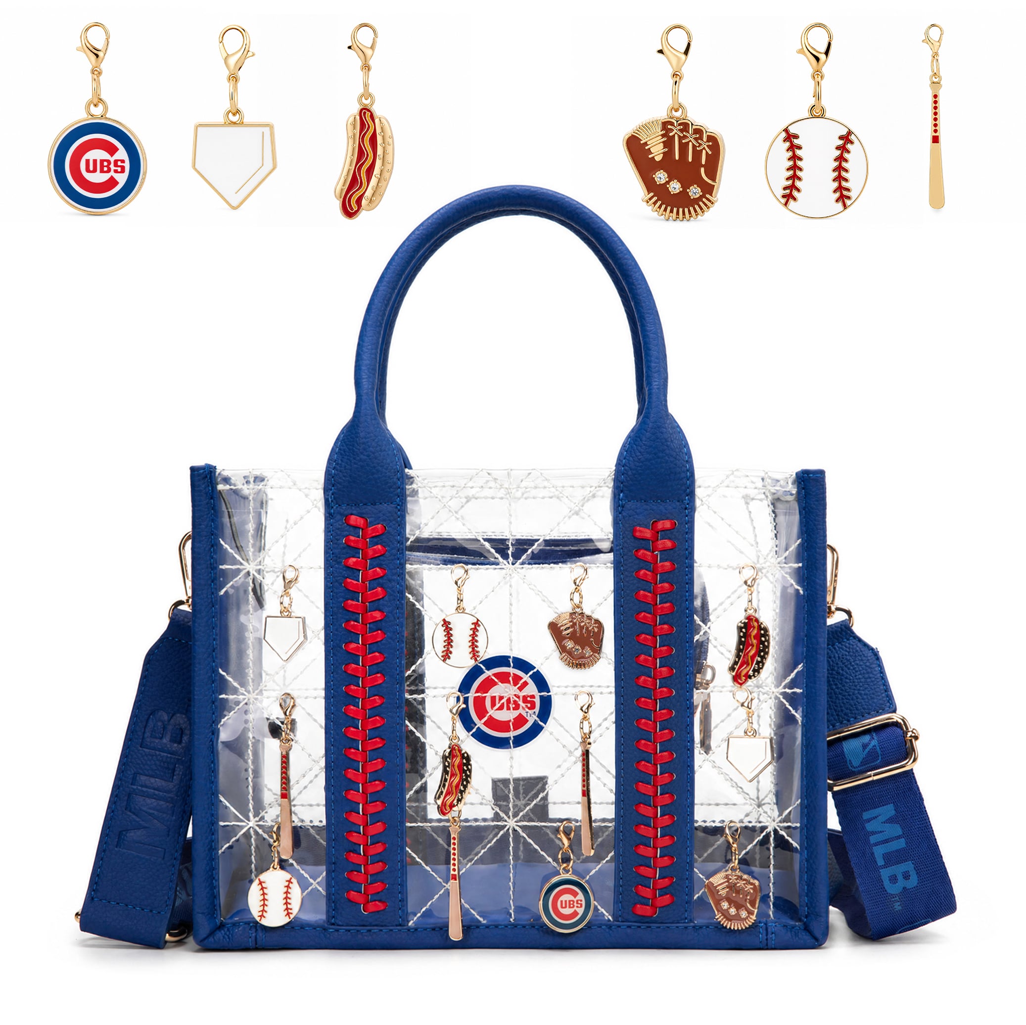 Montana West Chicago Cubs Charmed Whipstitch Tote