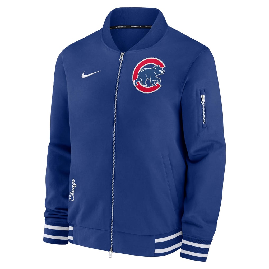 NIKE カブス オーセンティックコレクション ボンバージャケット ブルー