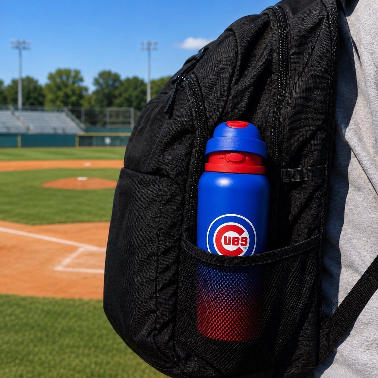 Gourde Pegasus Chicago Cubs 32 oz en acier inoxydable dégradé ProFlow