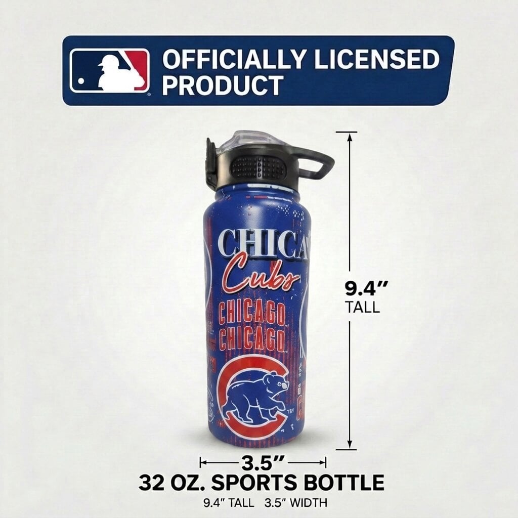 Gourde Pegasus Chicago Cubs 32 oz Home Field Mashup en acier inoxydable ProPress