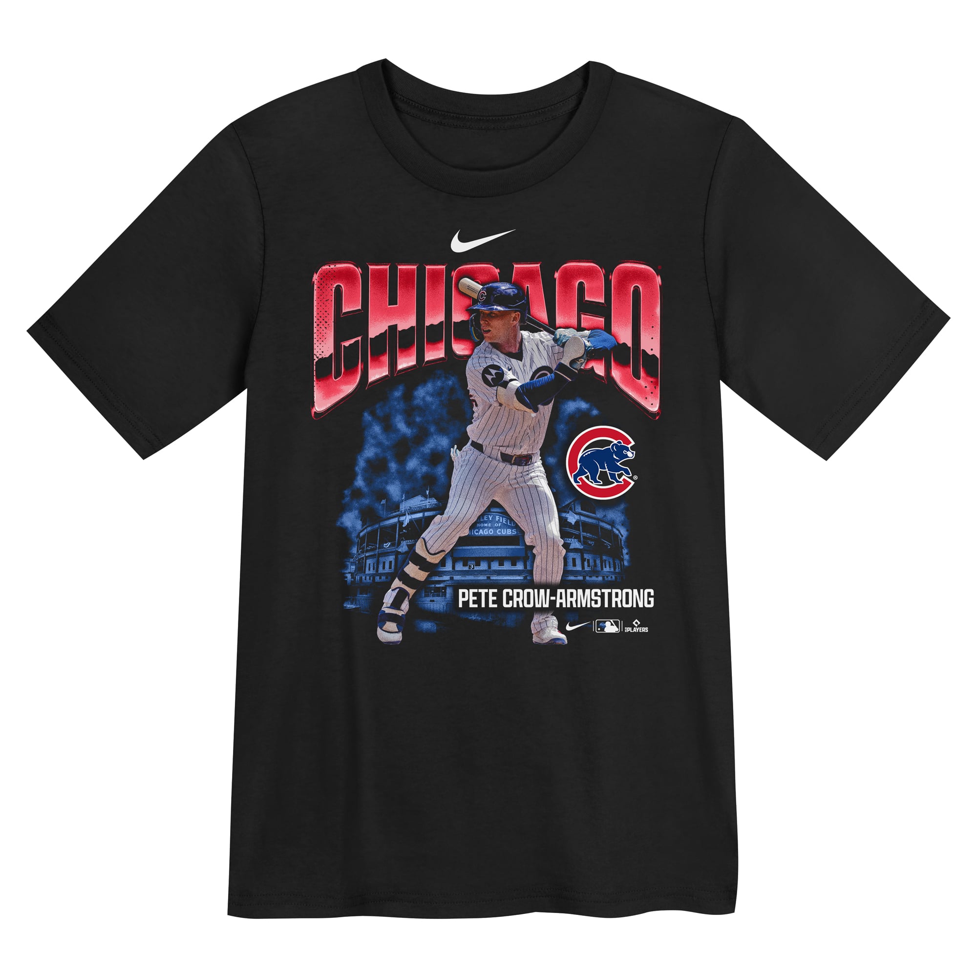 Preschool Nike Pete Crow-Armstrong Black Chicago Cubs Oversized Action T-Shirt