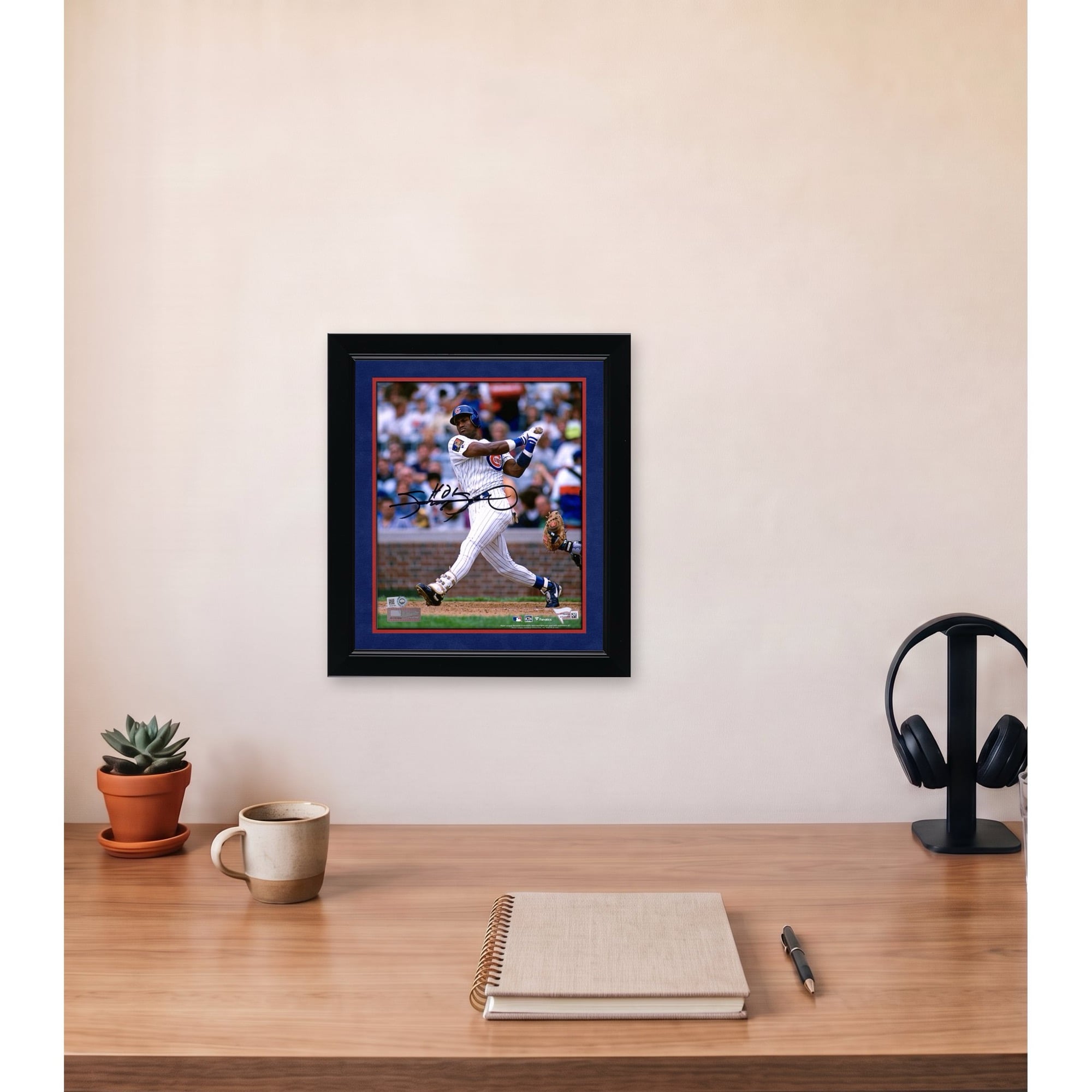 Photo de Sammy Sosa, joueur des Cubs de Chicago, autographiée (8 x 10 pouces).