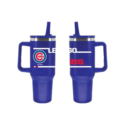 Chicago Cubs The Memory Company 40oz. Stainless Steel Team Color Tumbler with Flip Straw