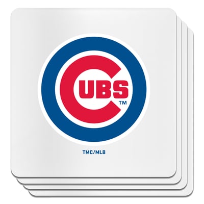 Chicago Cubs The Memory Company Square Ceramic Coaster Set