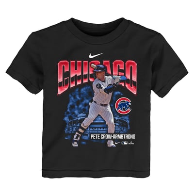 Pete Crow-Armstrong Chicago Cubs Nike Toddler Oversized Player T-Shirt - Black